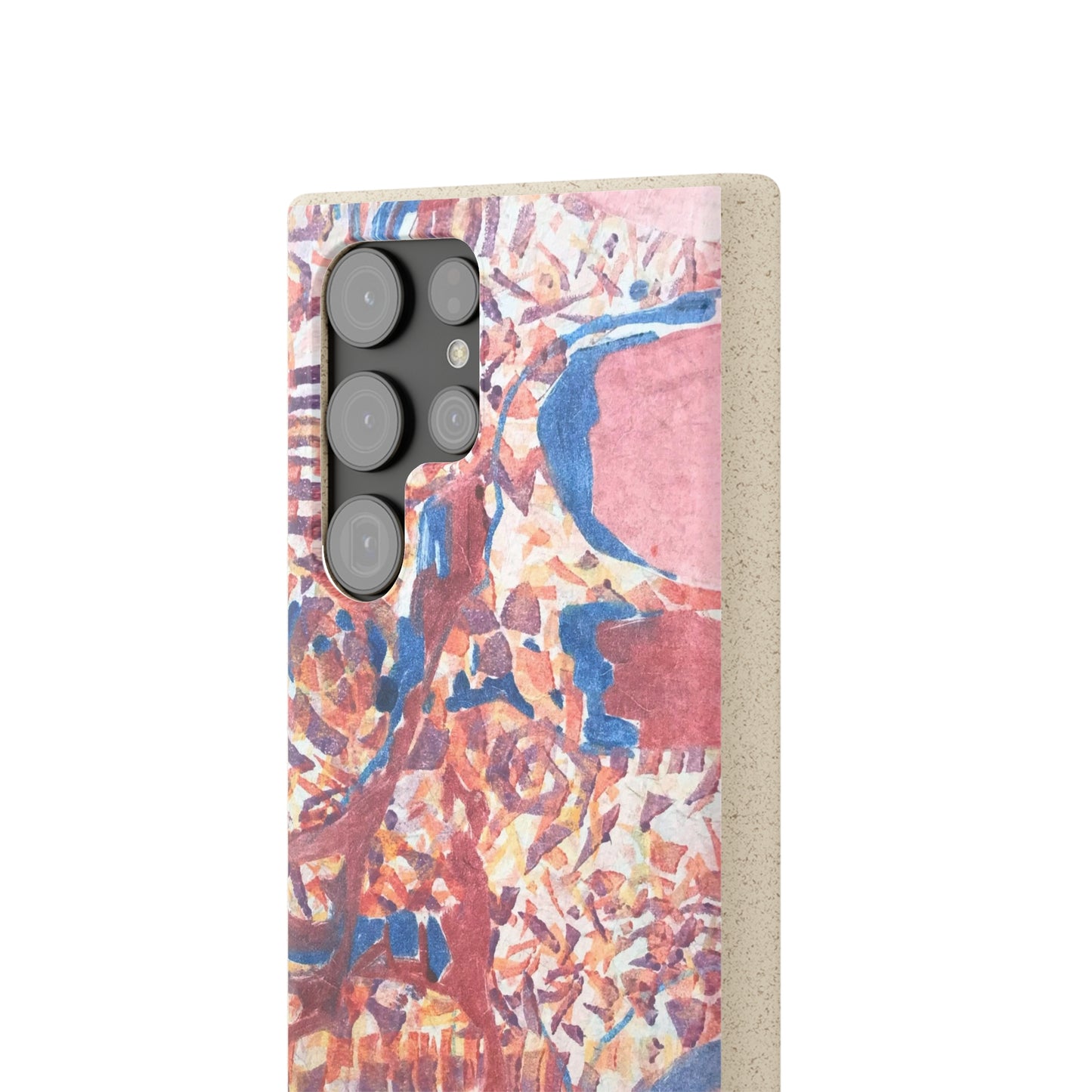 Biodegradable Phone Case with 'Abstract Fusion' Abstract Original Artwork by Barbara Cleary