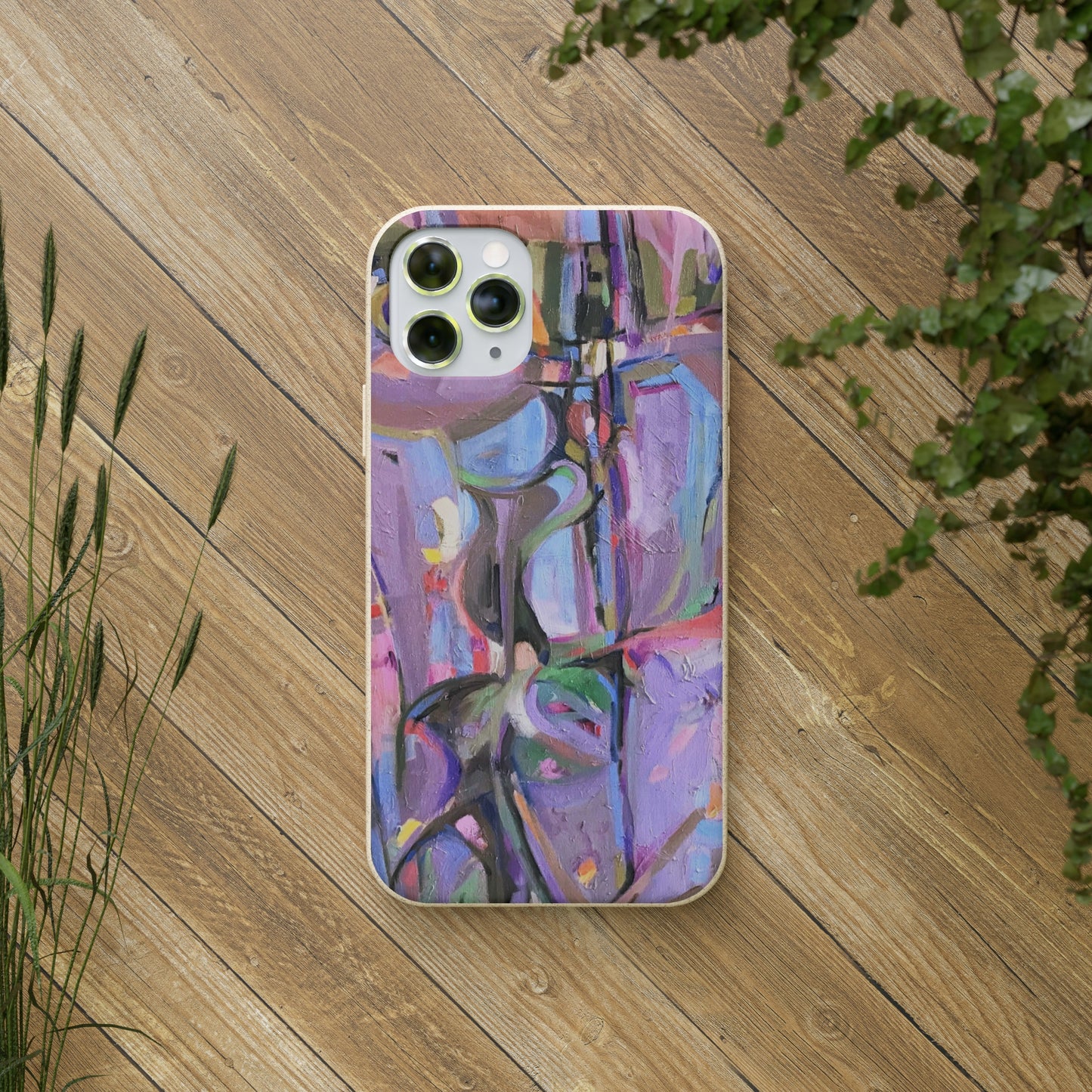 Biodegradable Phone Case with 'Passages' Abstract Original Artwork by Barbara Cleary