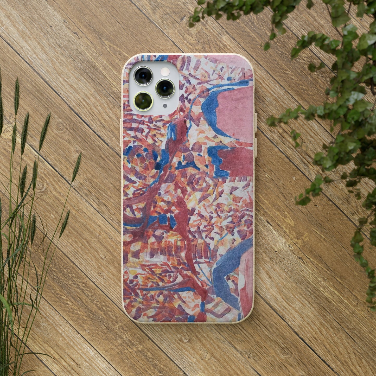 Biodegradable Phone Case with 'Abstract Fusion' Abstract Original Artwork by Barbara Cleary