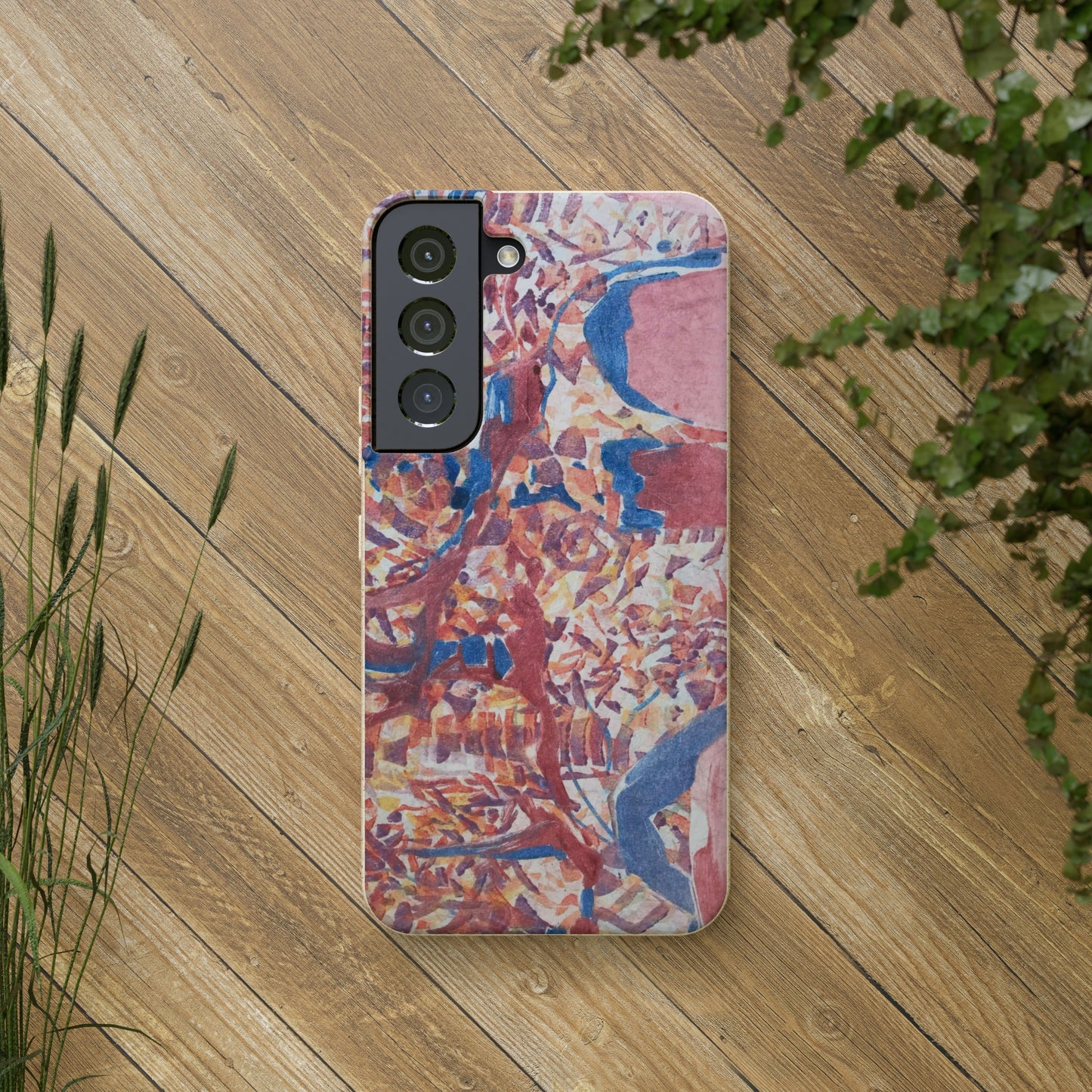 Biodegradable Phone Case with 'Abstract Fusion' Abstract Original Artwork by Barbara Cleary