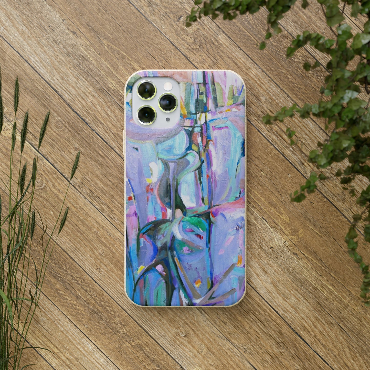 Biodegradable Phone Case with 'Passages' Abstract Original Artwork by Barbara Cleary