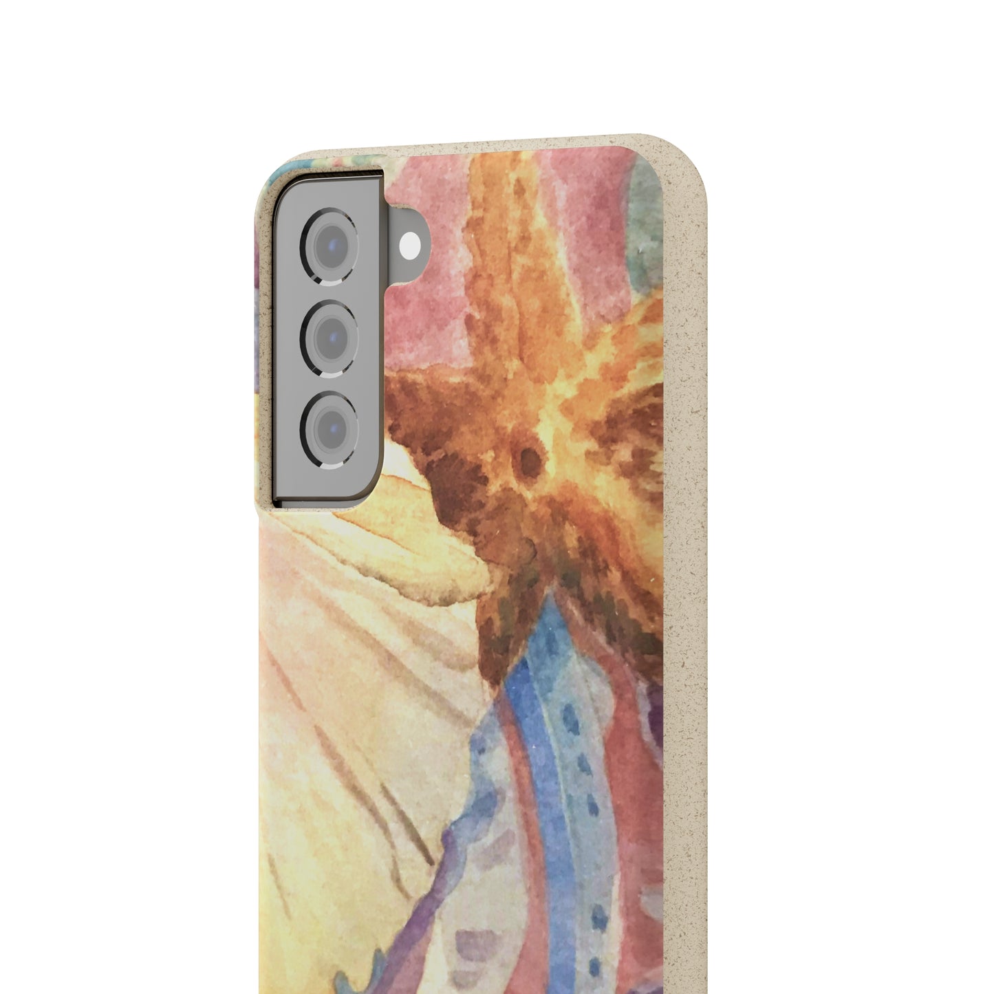 Biodegradable Phone Case with 'Treasures of the Tide' Watercolor Original Artwork by Barbara Cleary