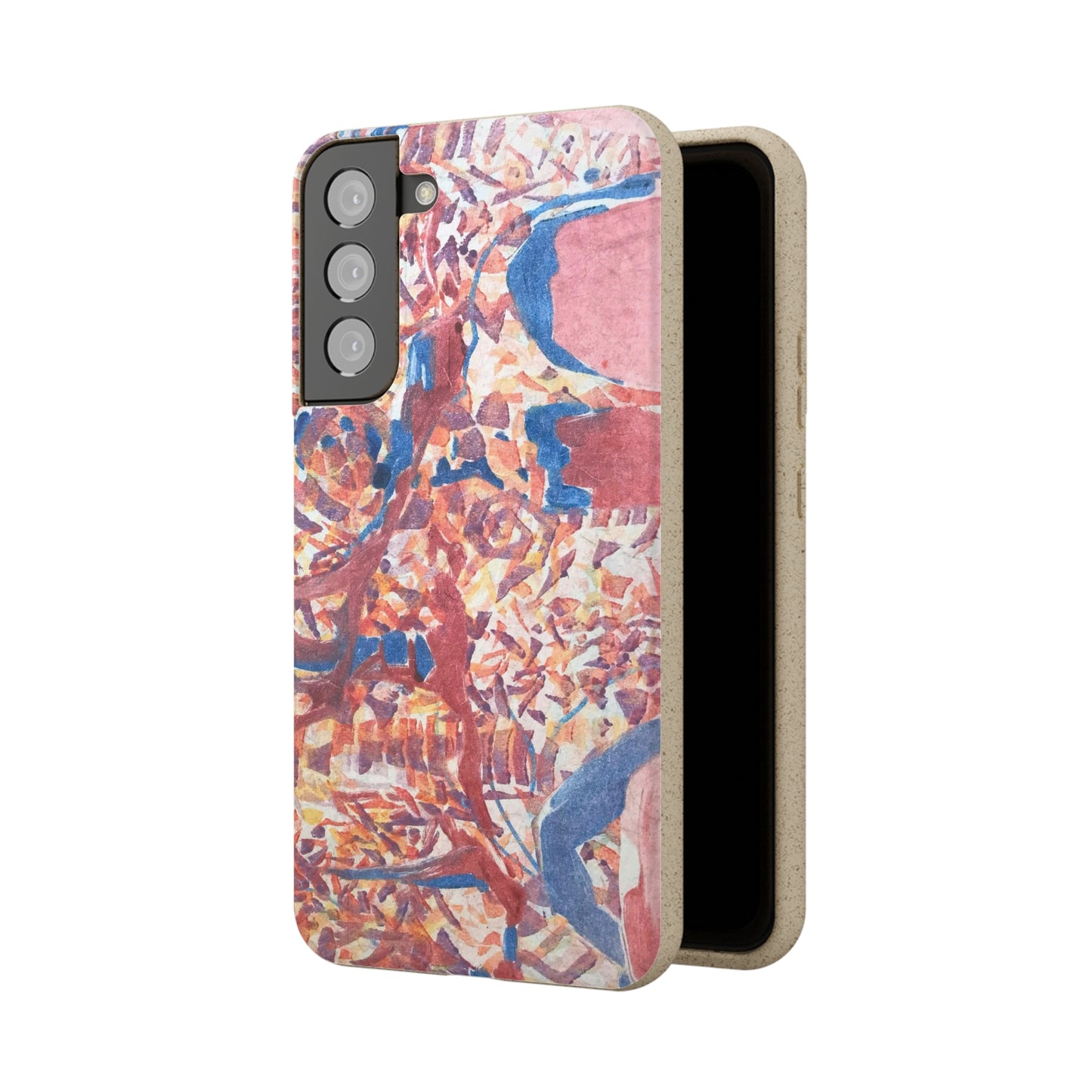 Biodegradable Phone Case with 'Abstract Fusion' Abstract Original Artwork by Barbara Cleary