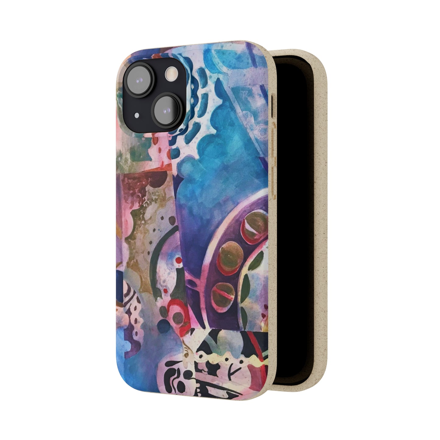 Biodegradable Phone Case with 'Kaleidoscope' Abstract Original Artwork by Barbara Cleary