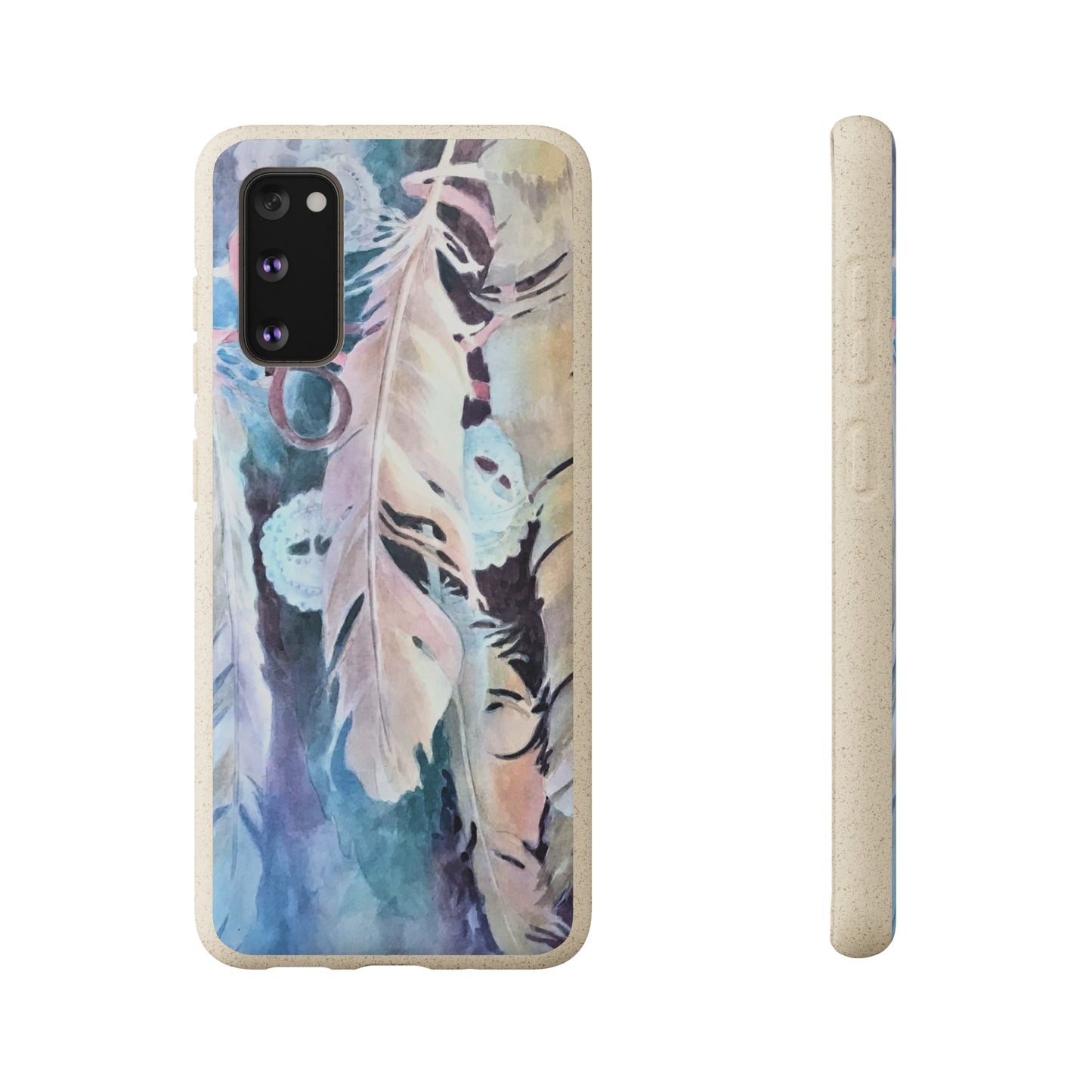 Biodegradable Phone Case with 'Conchos' Watercolor Original Artwork by Barbara Cleary