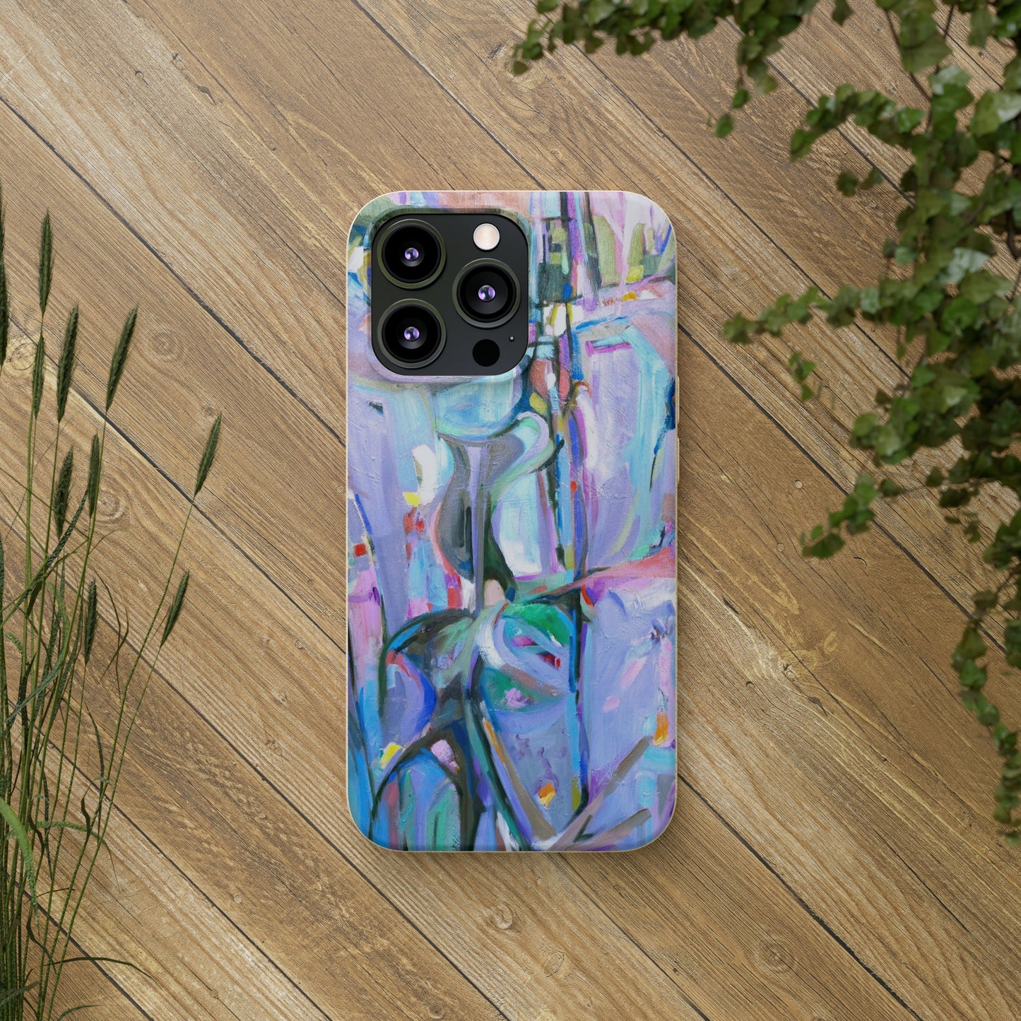 Biodegradable Phone Case with 'Passages' Abstract Original Artwork by Barbara Cleary