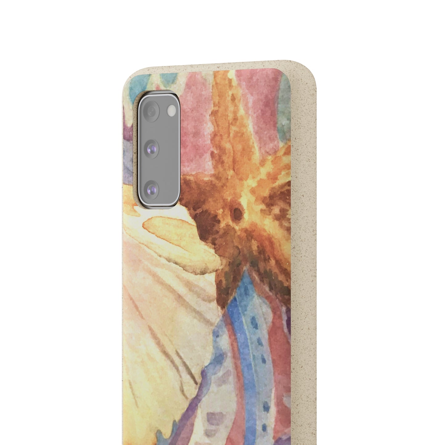 Biodegradable Phone Case with 'Treasures of the Tide' Watercolor Original Artwork by Barbara Cleary