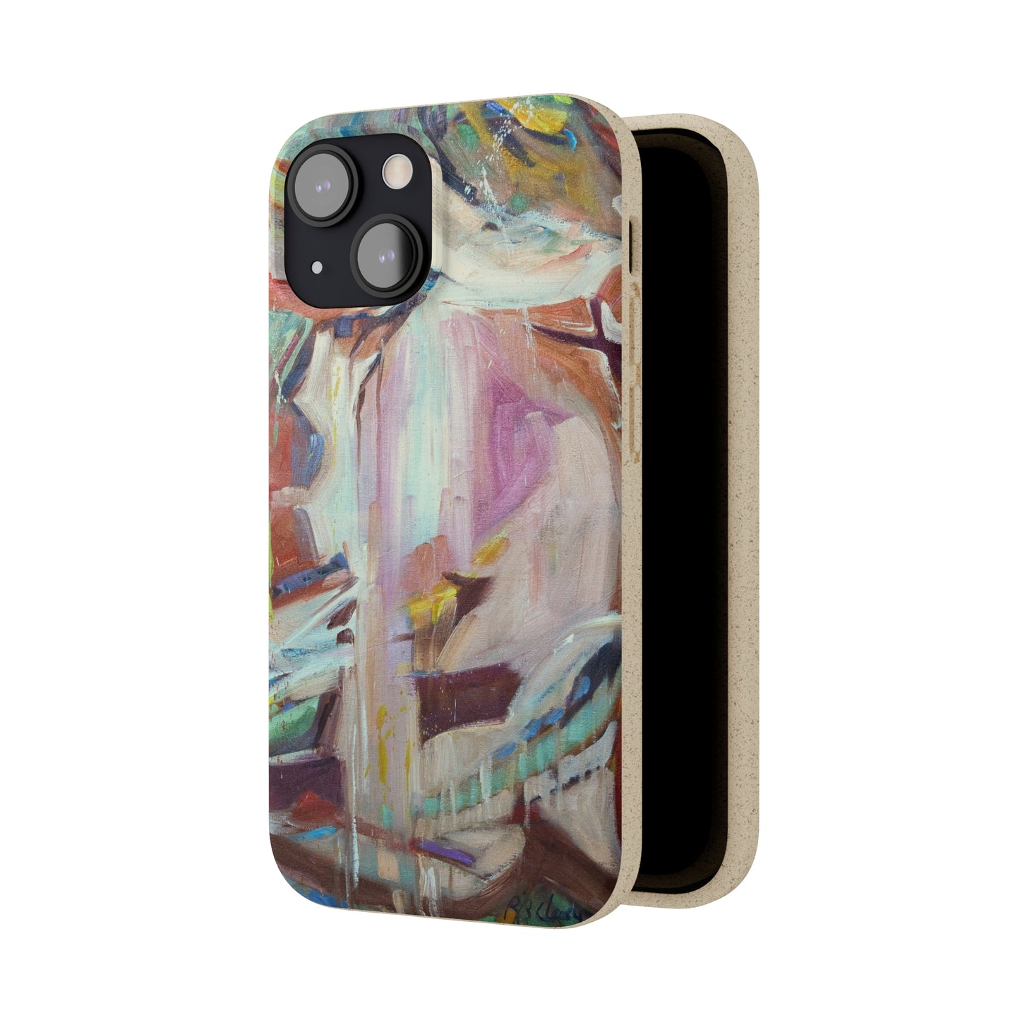 Biodegradable Phone Case with 'All Seasons' Abstract Original Artwork by Barbara Cleary