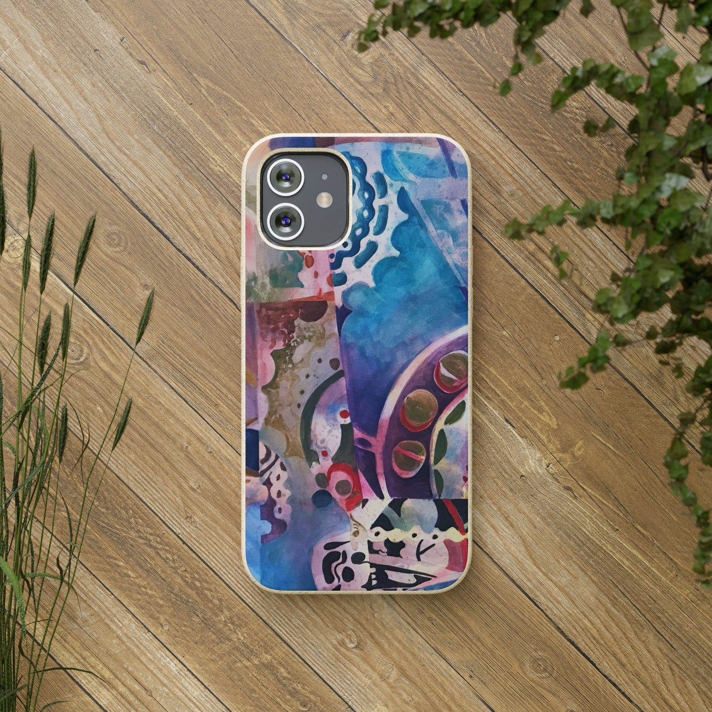 Biodegradable Phone Case with 'Kaleidoscope' Abstract Original Artwork by Barbara Cleary