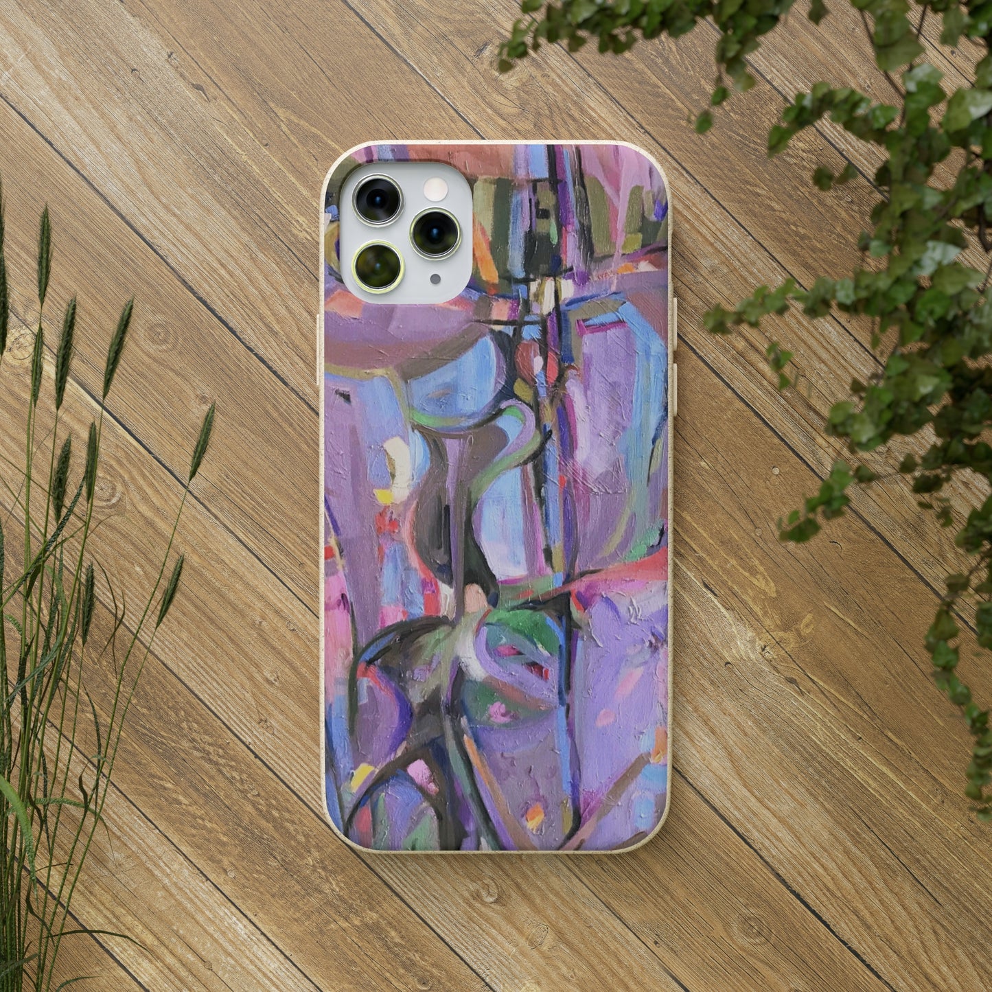 Biodegradable Phone Case with 'Passages' Abstract Original Artwork by Barbara Cleary