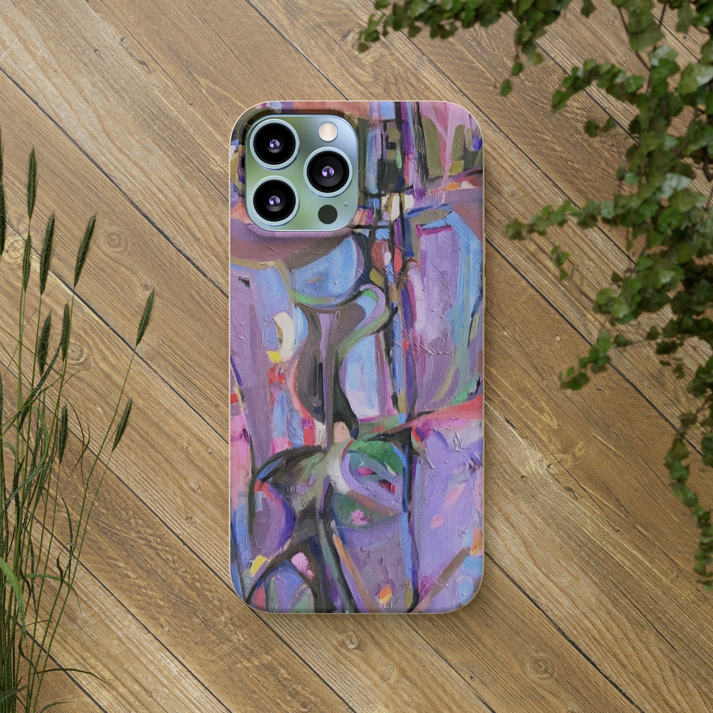 Biodegradable Phone Case with 'Passages' Abstract Original Artwork by Barbara Cleary