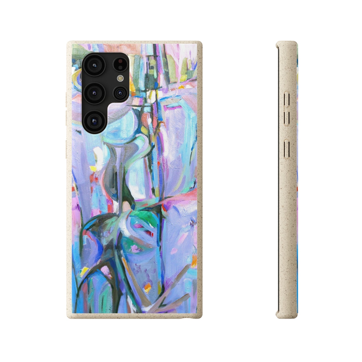 Biodegradable Phone Case with 'Passages' Abstract Original Artwork by Barbara Cleary