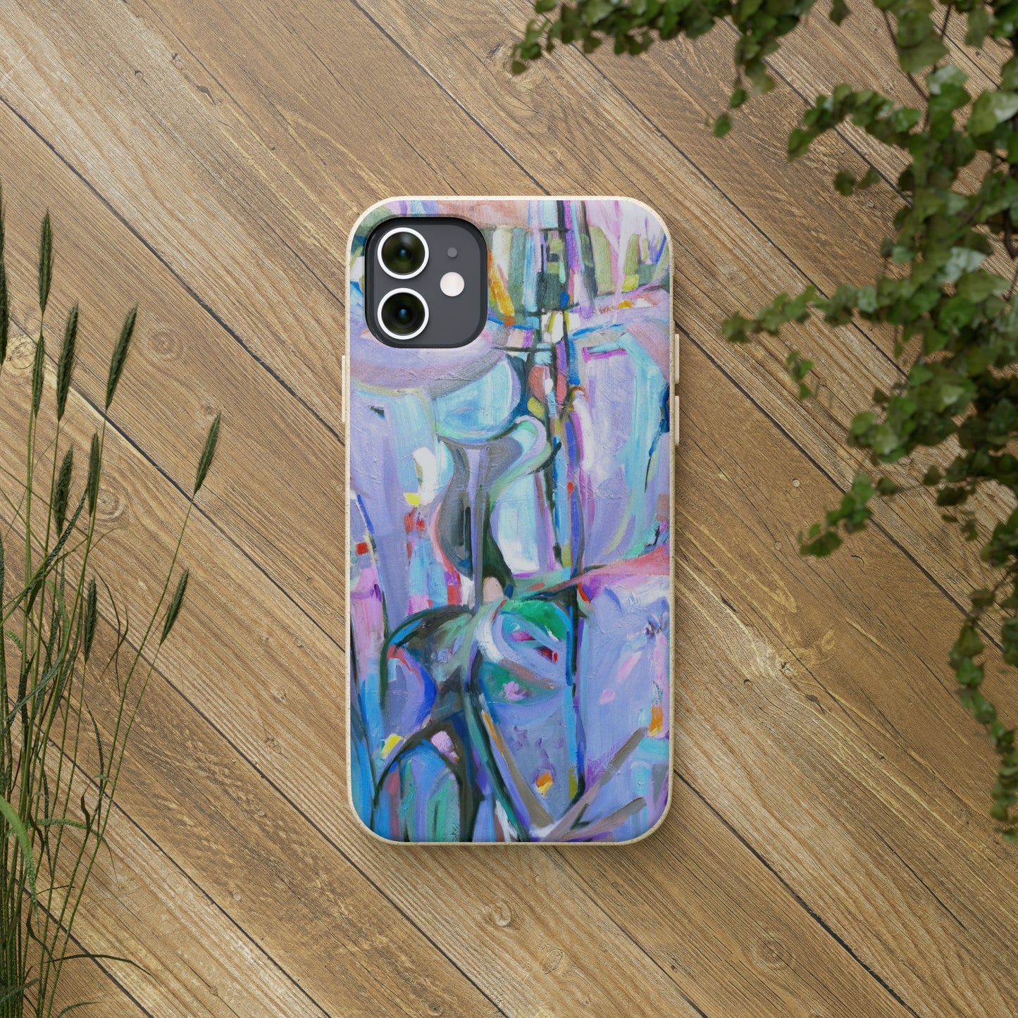 Biodegradable Phone Case with 'Passages' Abstract Original Artwork by Barbara Cleary