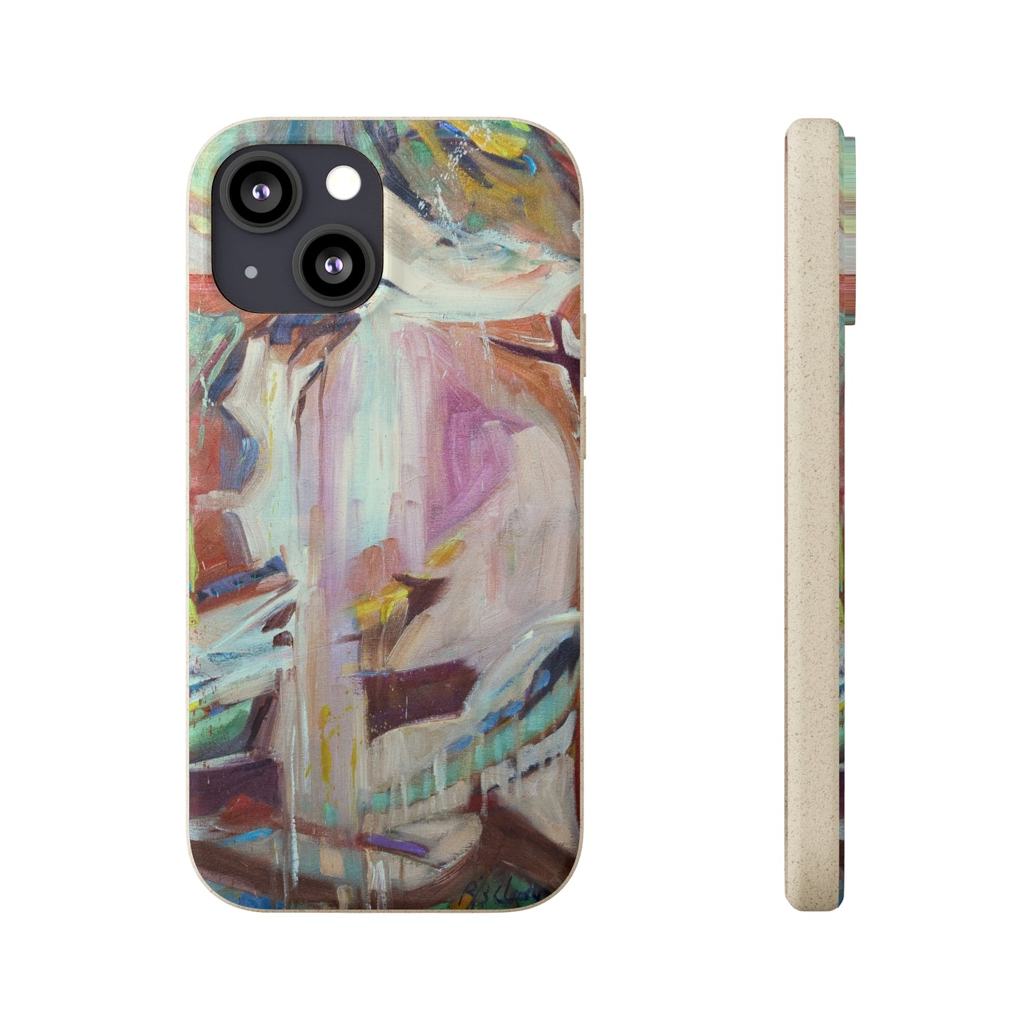 Biodegradable Phone Case with 'All Seasons' Abstract Original Artwork by Barbara Cleary