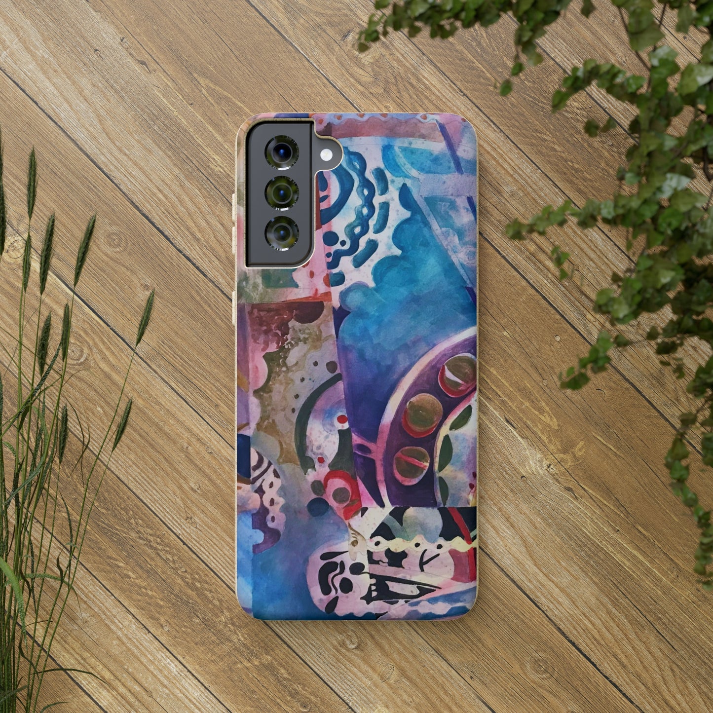 Biodegradable Phone Case with 'Kaleidoscope' Abstract Original Artwork by Barbara Cleary