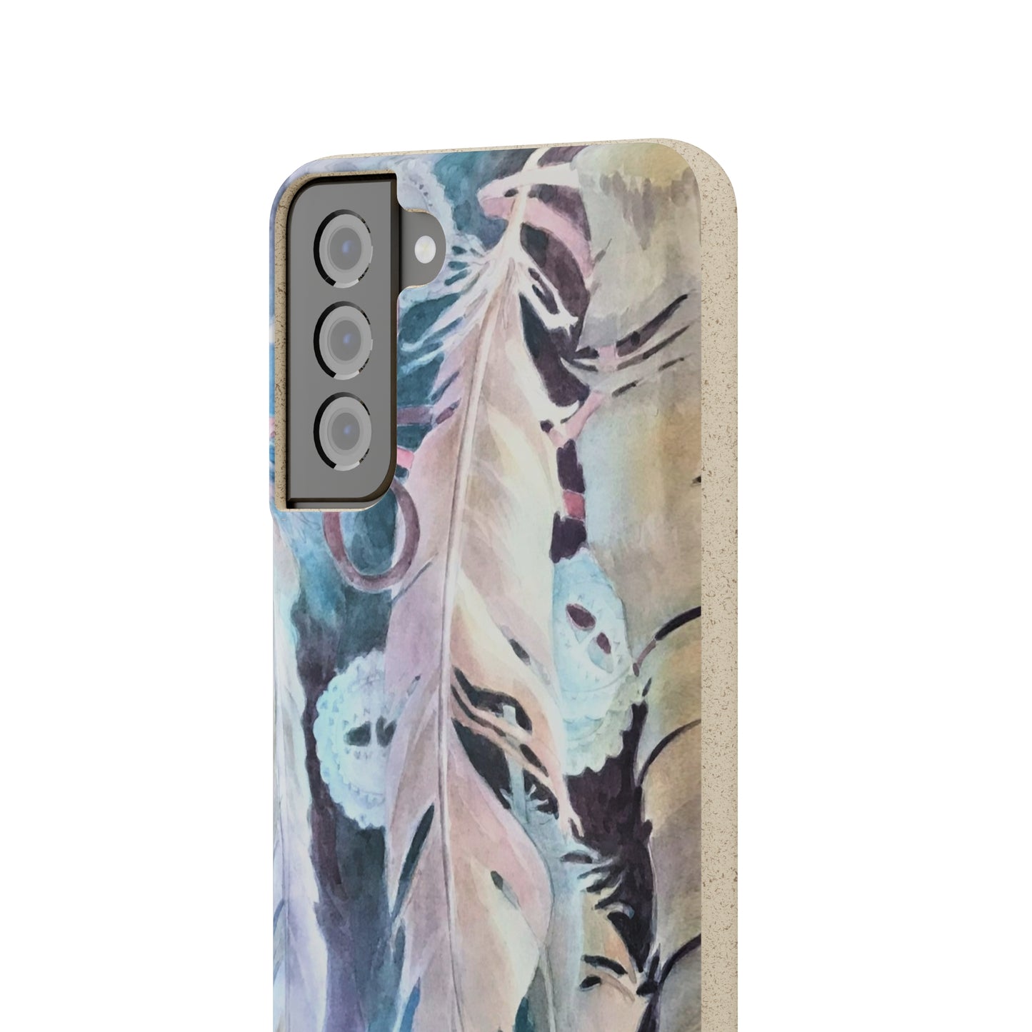 Biodegradable Phone Case with 'Conchos' Watercolor Original Artwork by Barbara Cleary