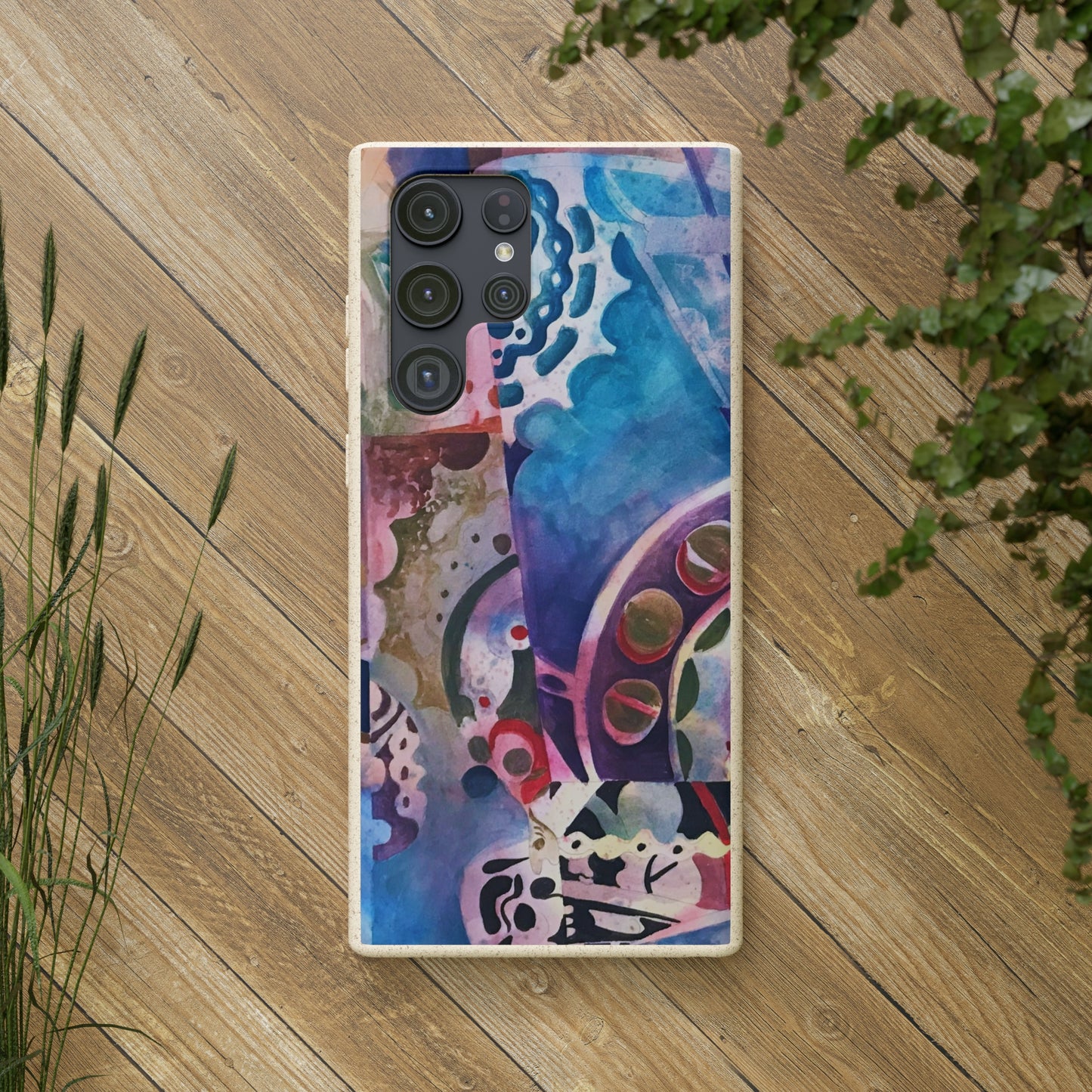 Biodegradable Phone Case with 'Kaleidoscope' Abstract Original Artwork by Barbara Cleary