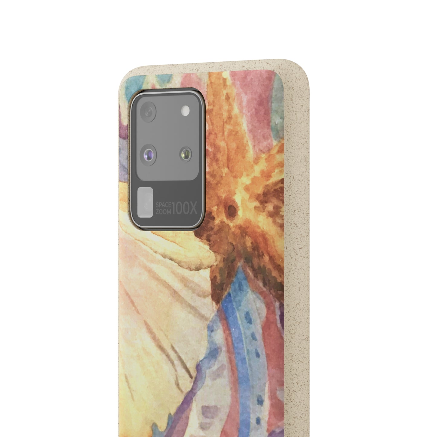 Biodegradable Phone Case with 'Treasures of the Tide' Watercolor Original Artwork by Barbara Cleary