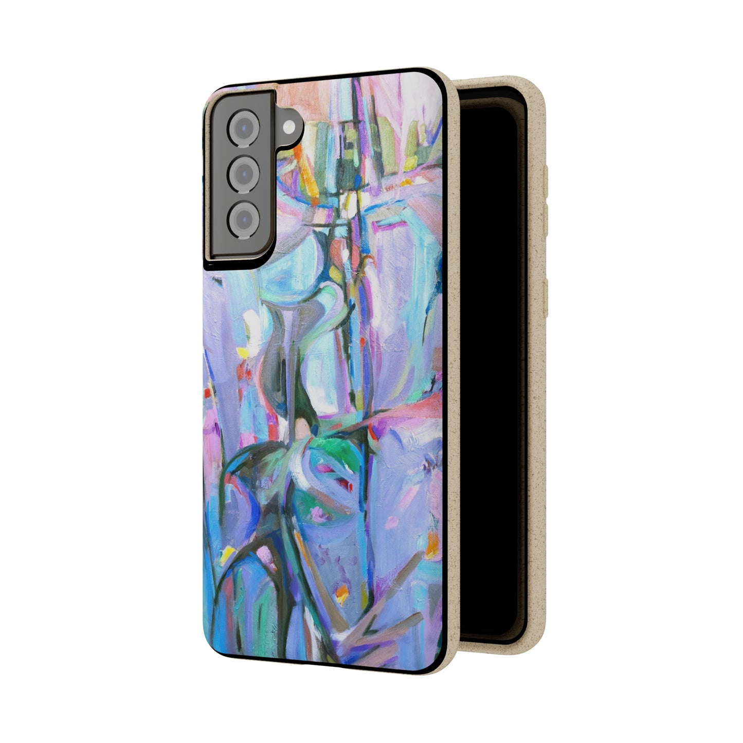 Biodegradable Phone Case with 'Passages' Abstract Original Artwork by Barbara Cleary