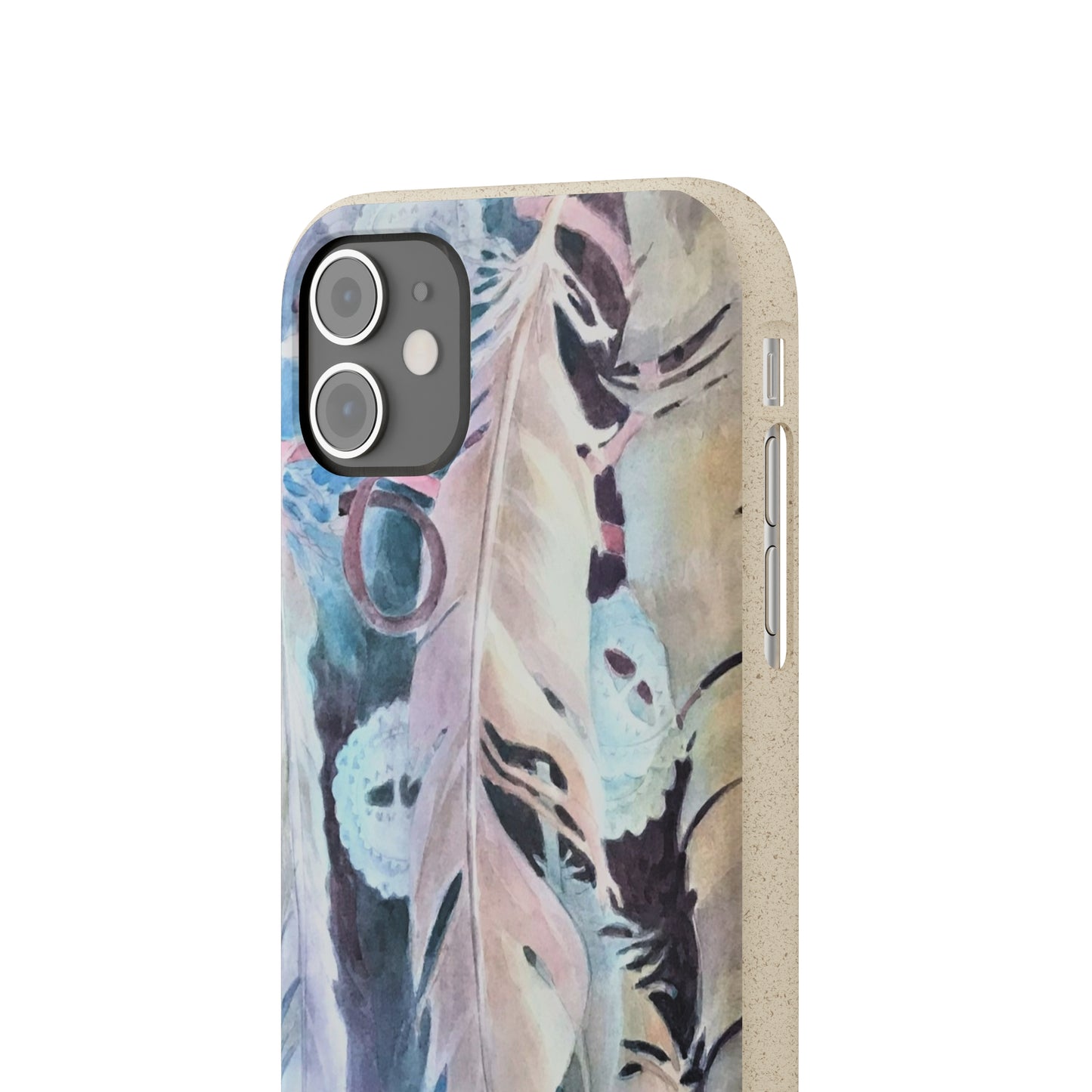 Biodegradable Phone Case with 'Conchos' Watercolor Original Artwork by Barbara Cleary