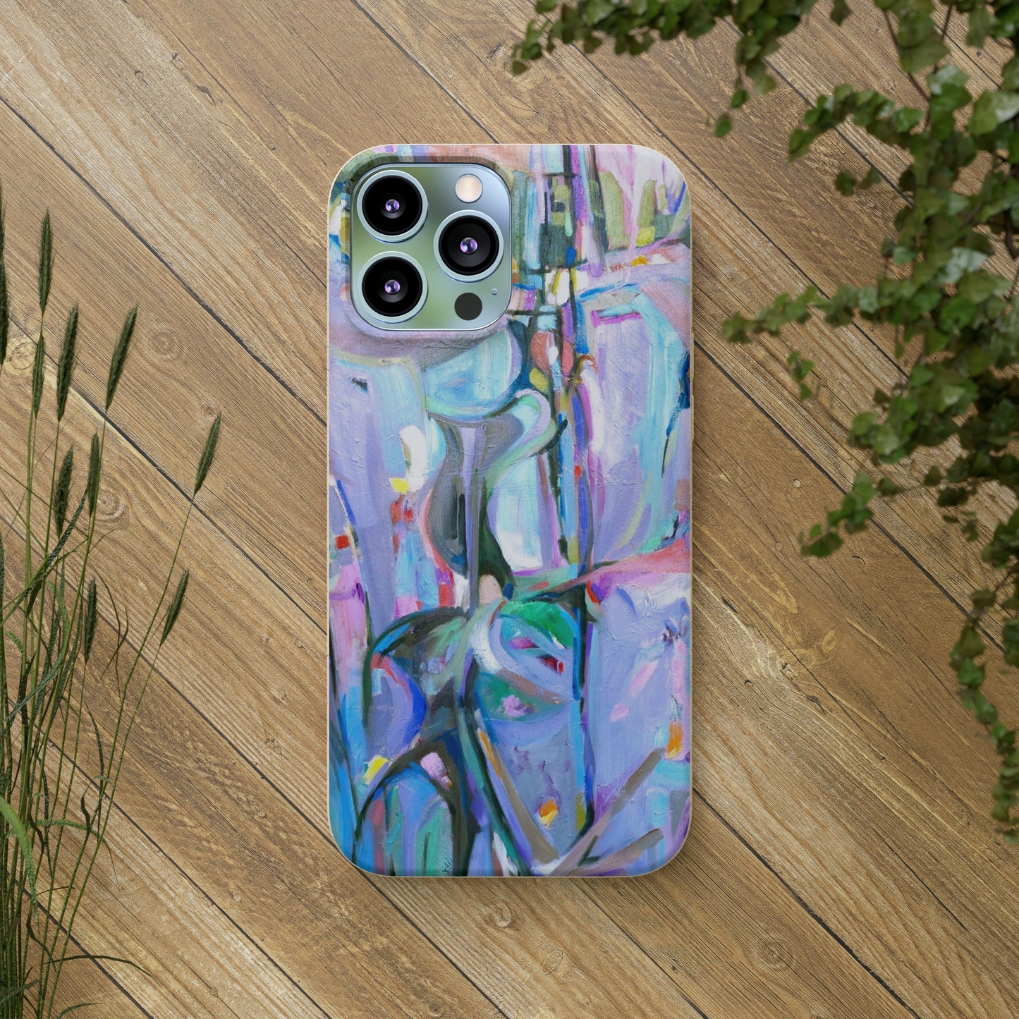 Biodegradable Phone Case with 'Passages' Abstract Original Artwork by Barbara Cleary