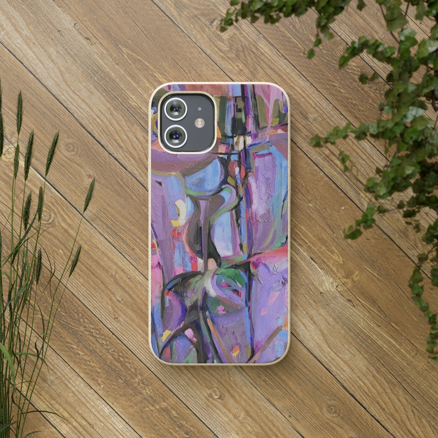 Biodegradable Phone Case with 'Passages' Abstract Original Artwork by Barbara Cleary