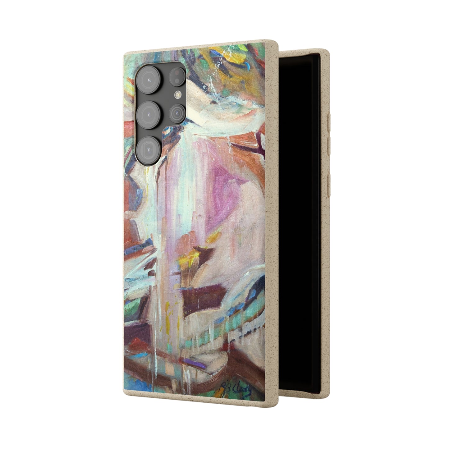 Biodegradable Phone Case with 'All Seasons' Abstract Original Artwork by Barbara Cleary