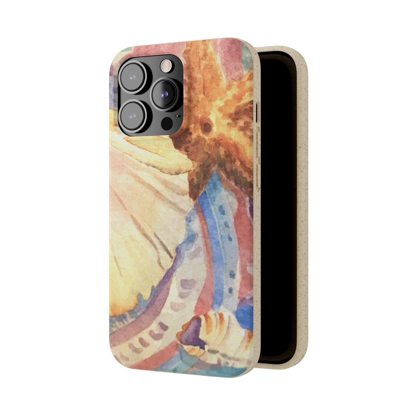 Biodegradable Phone Case with 'Treasures of the Tide' Watercolor Original Artwork by Barbara Cleary