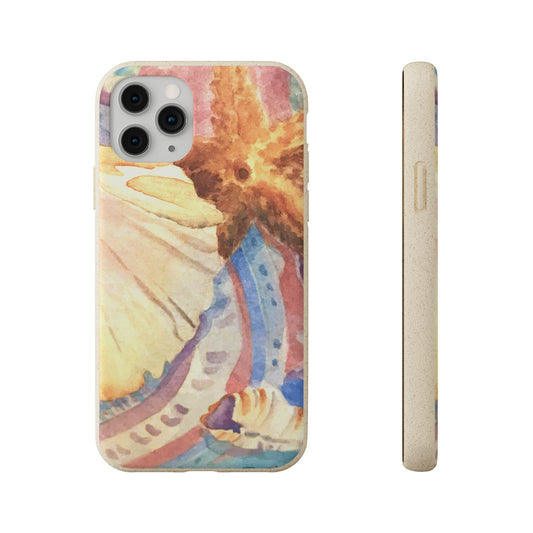 Biodegradable Phone Case with 'Treasures of the Tide' Watercolor Original Artwork by Barbara Cleary