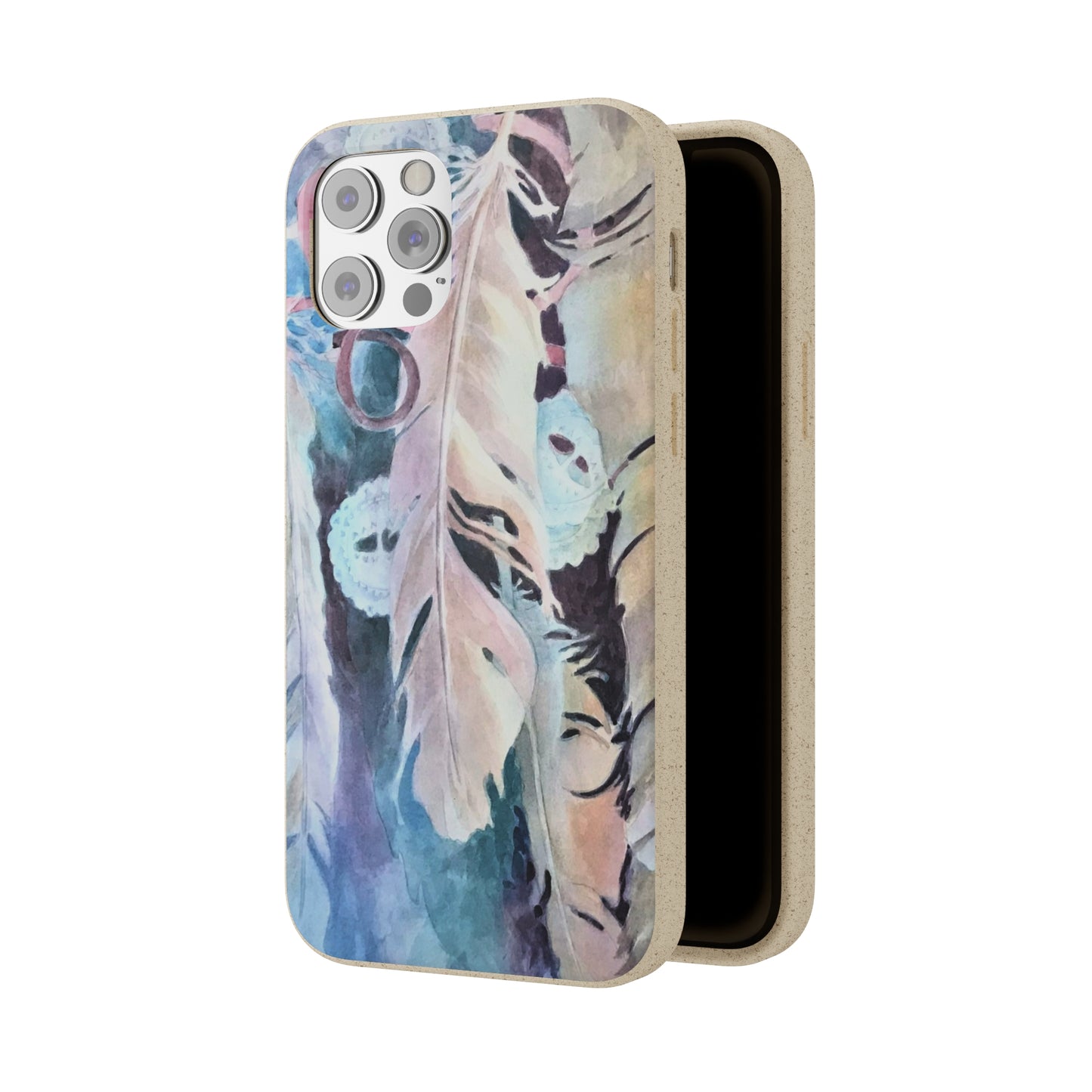 Biodegradable Phone Case with 'Conchos' Watercolor Original Artwork by Barbara Cleary