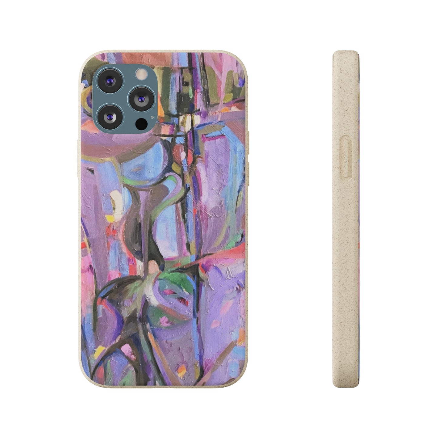 Biodegradable Phone Case with 'Passages' Abstract Original Artwork by Barbara Cleary