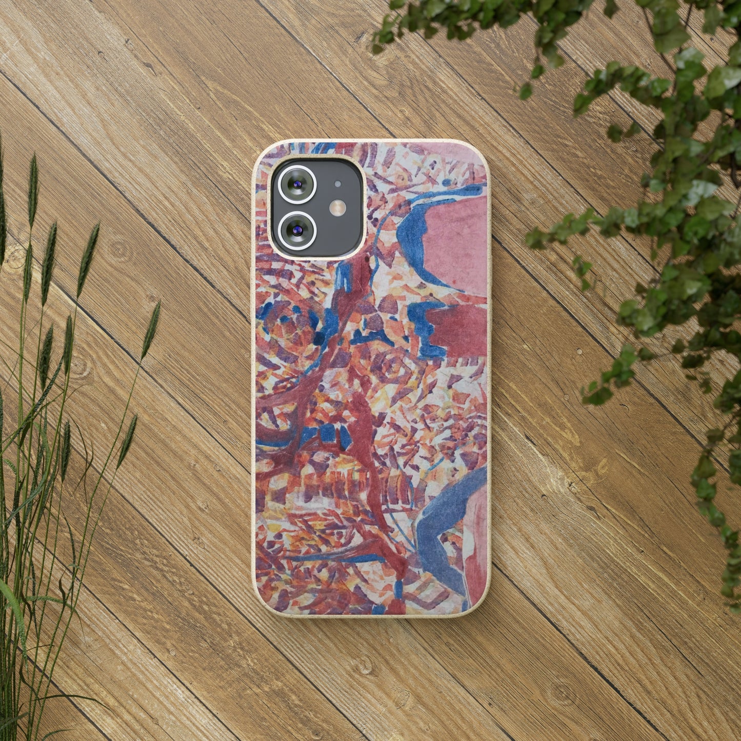 Biodegradable Phone Case with 'Abstract Fusion' Abstract Original Artwork by Barbara Cleary