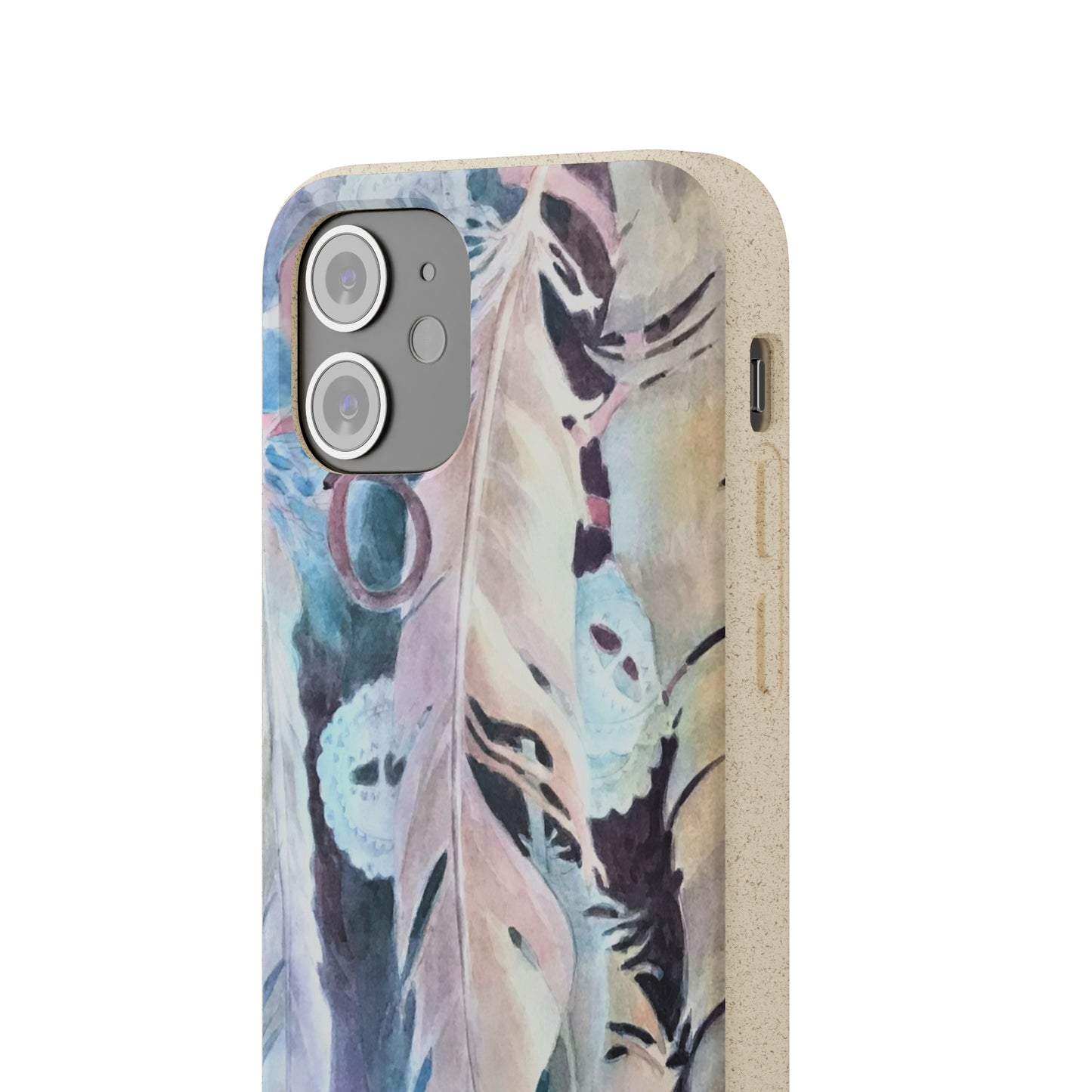 Biodegradable Phone Case with 'Conchos' Watercolor Original Artwork by Barbara Cleary