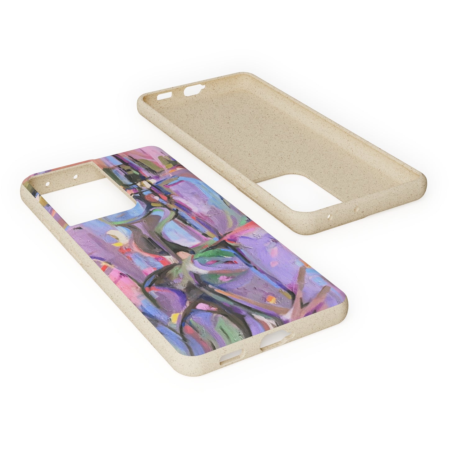 Biodegradable Phone Case with 'Passages' Abstract Original Artwork by Barbara Cleary