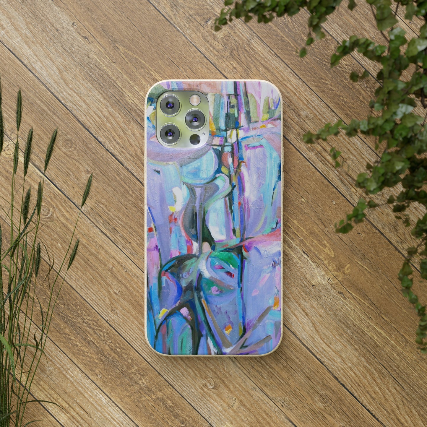 Biodegradable Phone Case with 'Passages' Abstract Original Artwork by Barbara Cleary