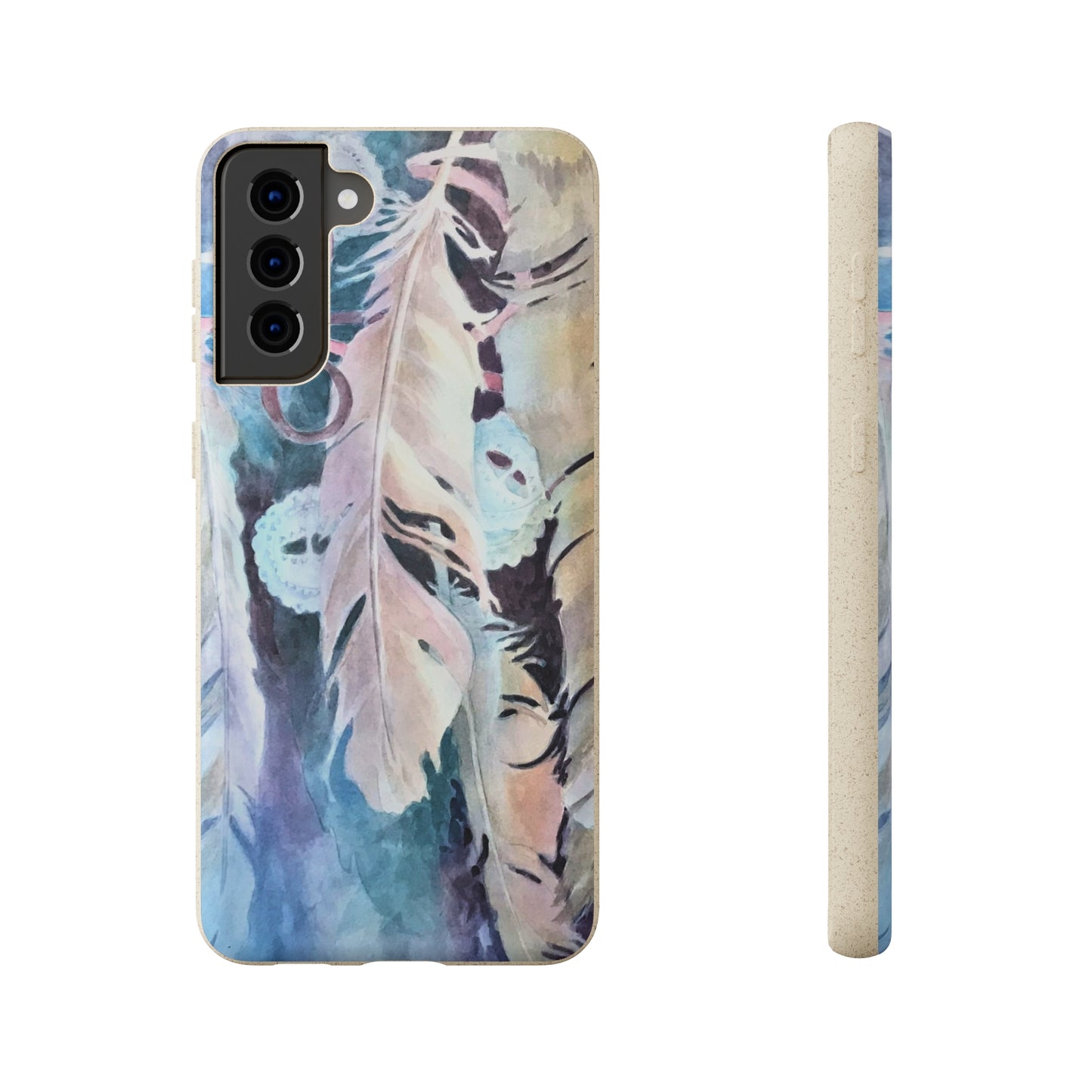 Biodegradable Phone Case with 'Conchos' Watercolor Original Artwork by Barbara Cleary