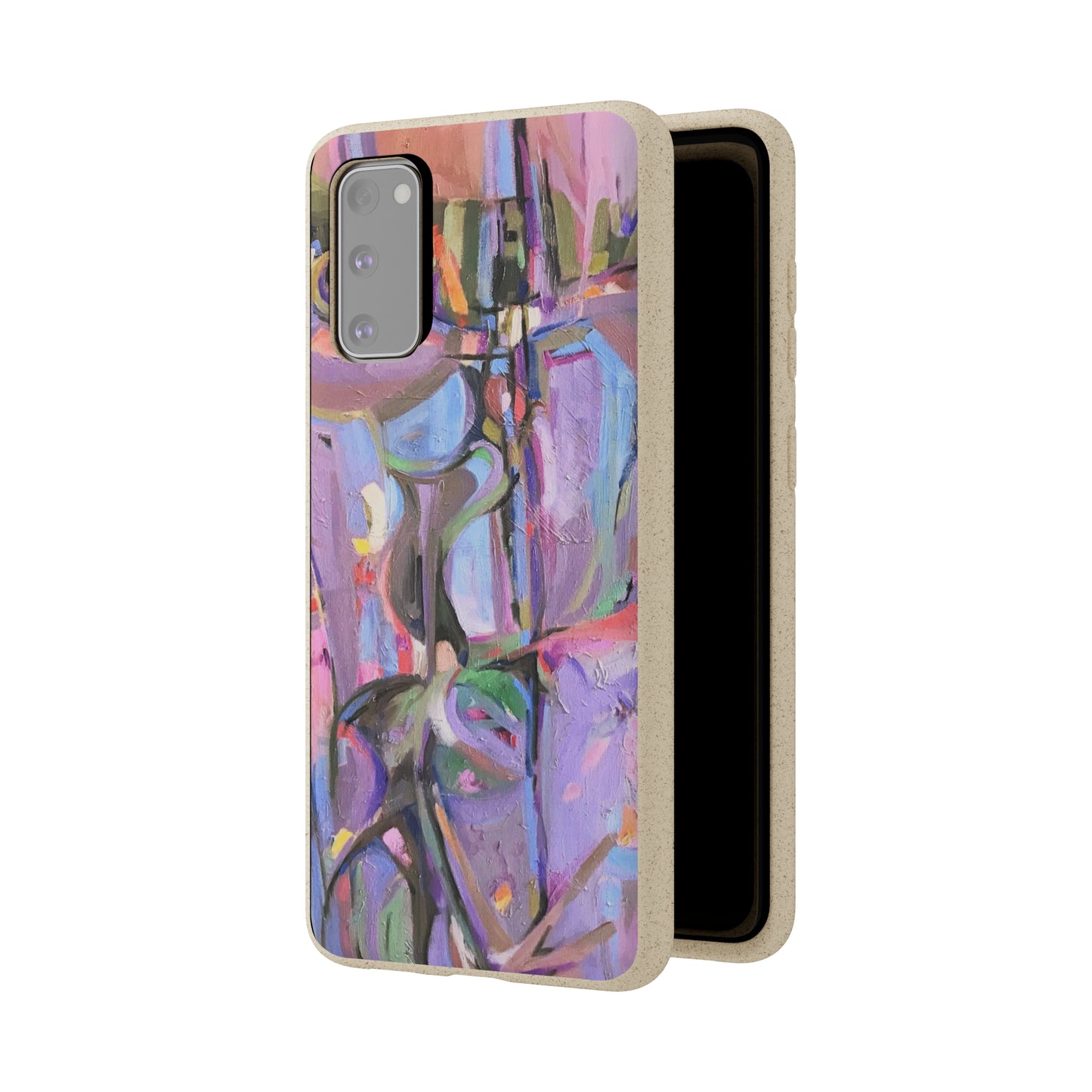 Biodegradable Phone Case with 'Passages' Abstract Original Artwork by Barbara Cleary