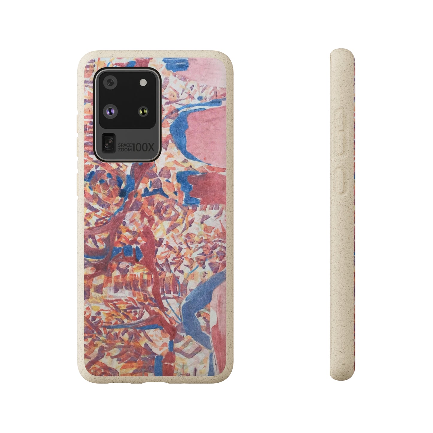 Biodegradable Phone Case with 'Abstract Fusion' Abstract Original Artwork by Barbara Cleary