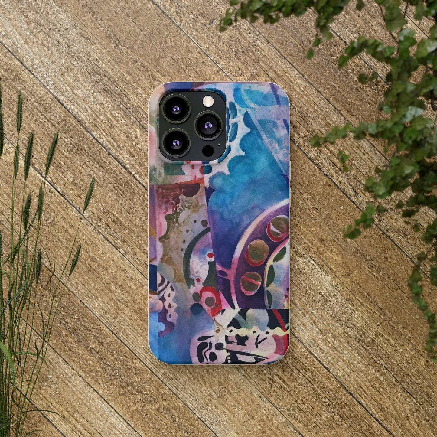 Biodegradable Phone Case with 'Kaleidoscope' Abstract Original Artwork by Barbara Cleary