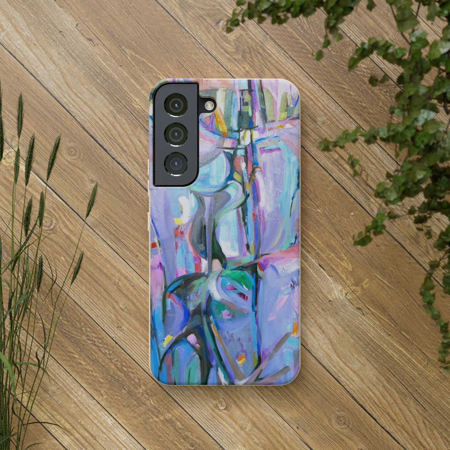 Biodegradable Phone Case with 'Passages' Abstract Original Artwork by Barbara Cleary