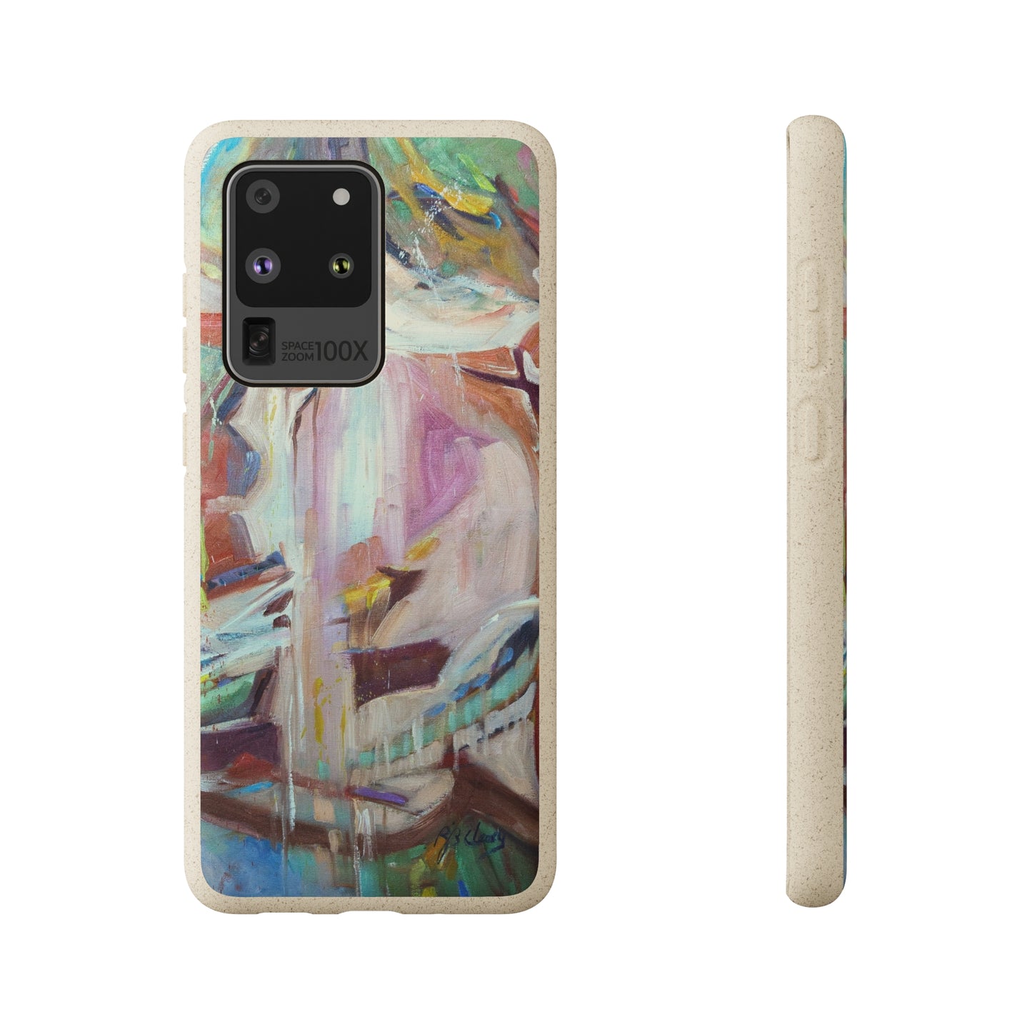 Biodegradable Phone Case with 'All Seasons' Abstract Original Artwork by Barbara Cleary