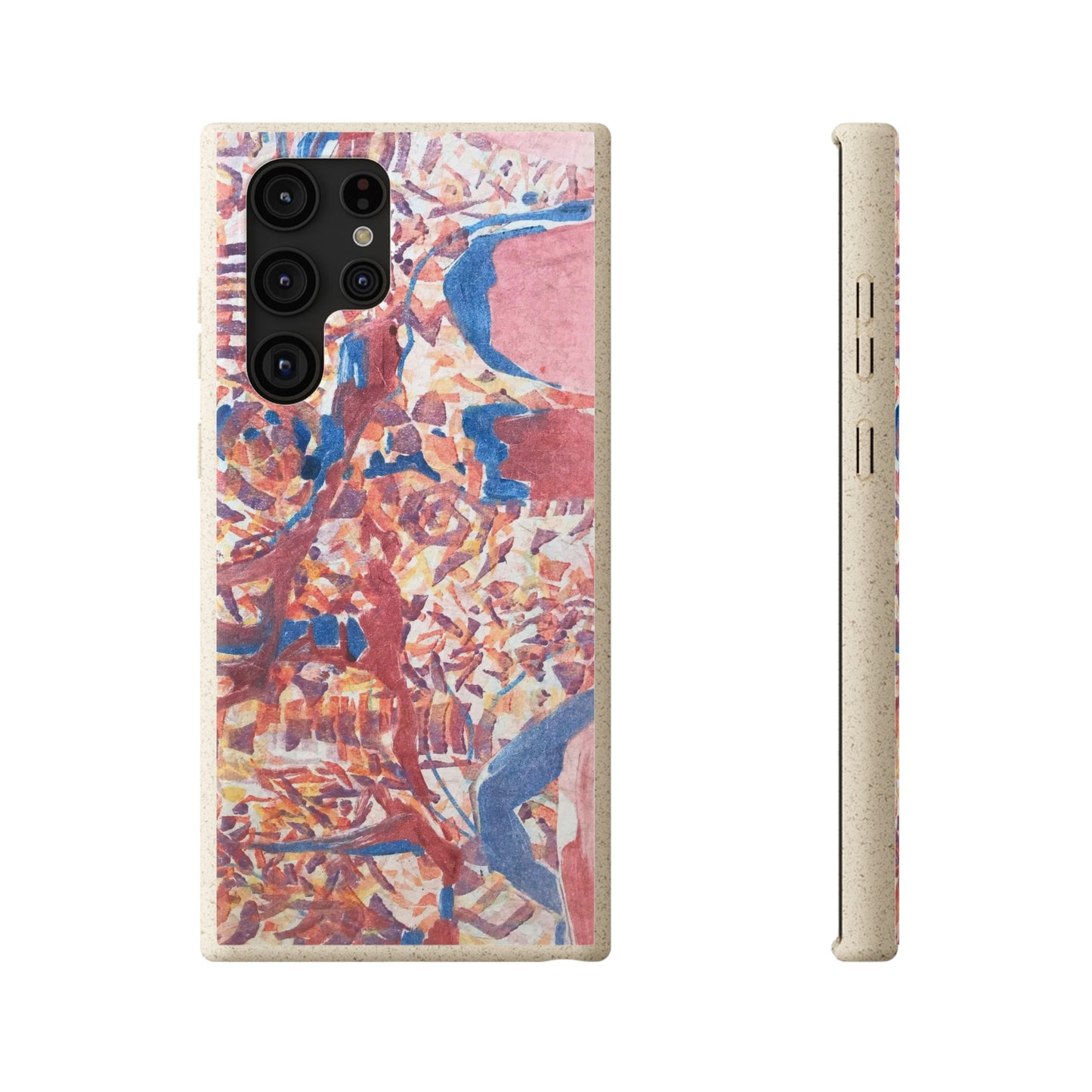 Biodegradable Phone Case with 'Abstract Fusion' Abstract Original Artwork by Barbara Cleary