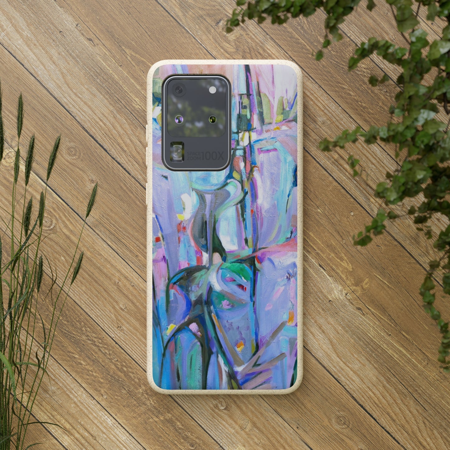 Biodegradable Phone Case with 'Passages' Abstract Original Artwork by Barbara Cleary