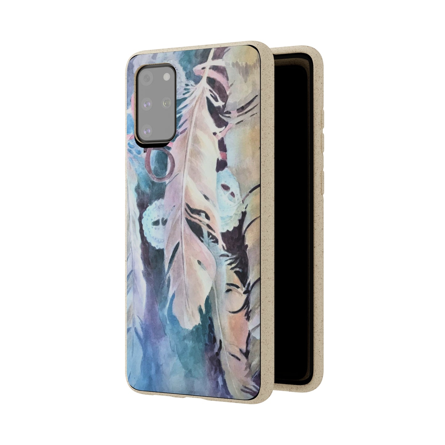 Biodegradable Phone Case with 'Conchos' Watercolor Original Artwork by Barbara Cleary