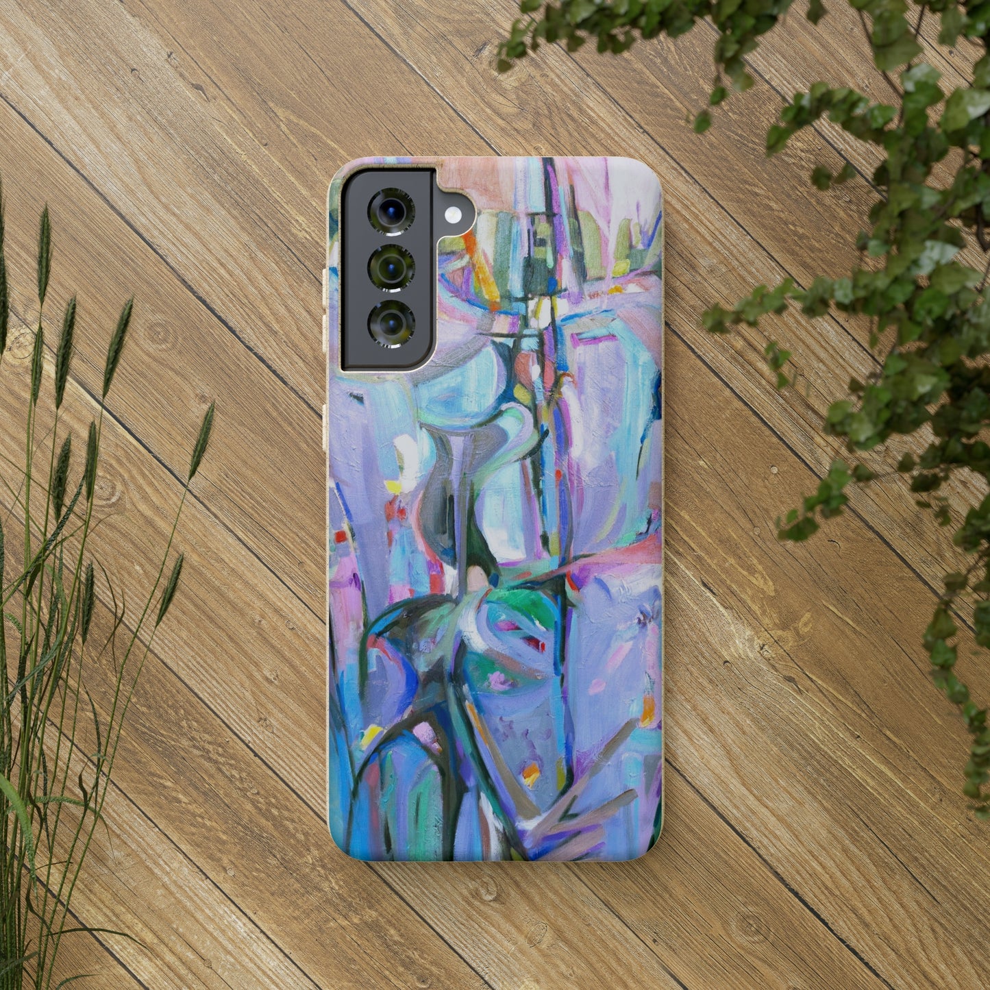 Biodegradable Phone Case with 'Passages' Abstract Original Artwork by Barbara Cleary