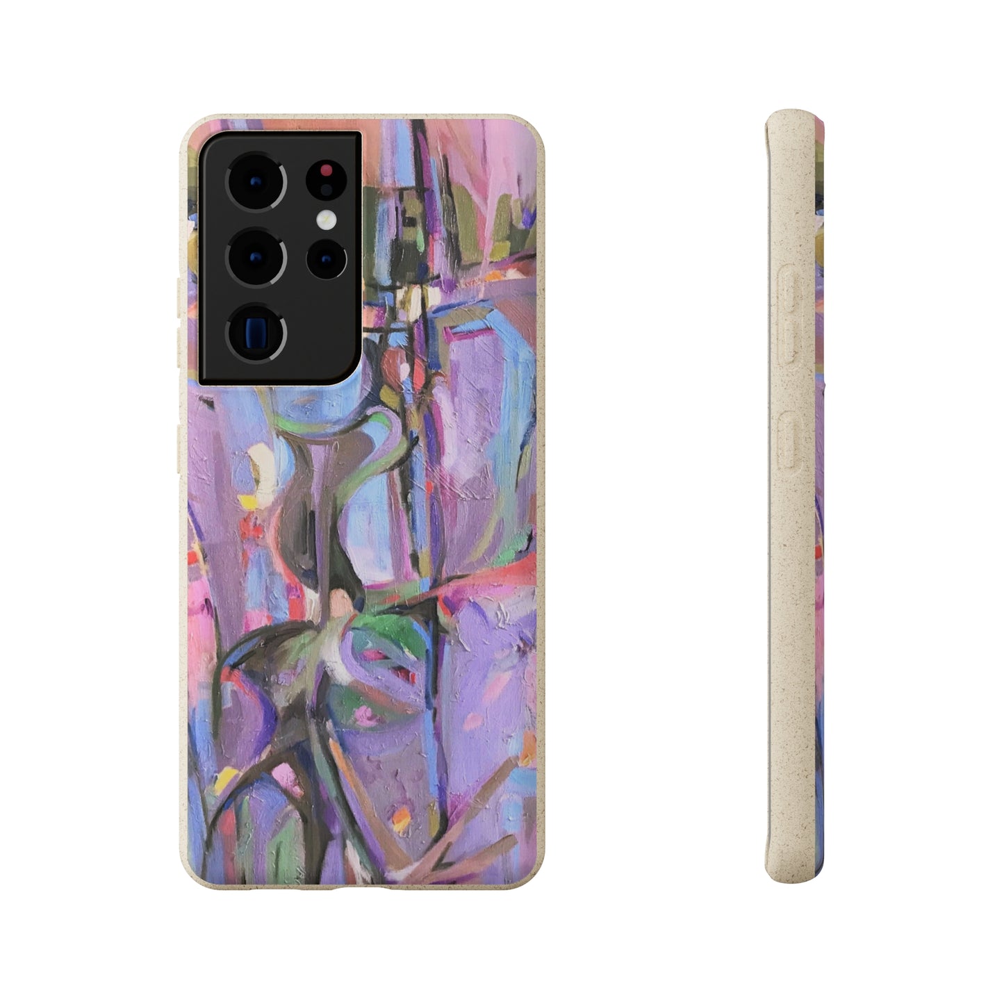 Biodegradable Phone Case with 'Passages' Abstract Original Artwork by Barbara Cleary