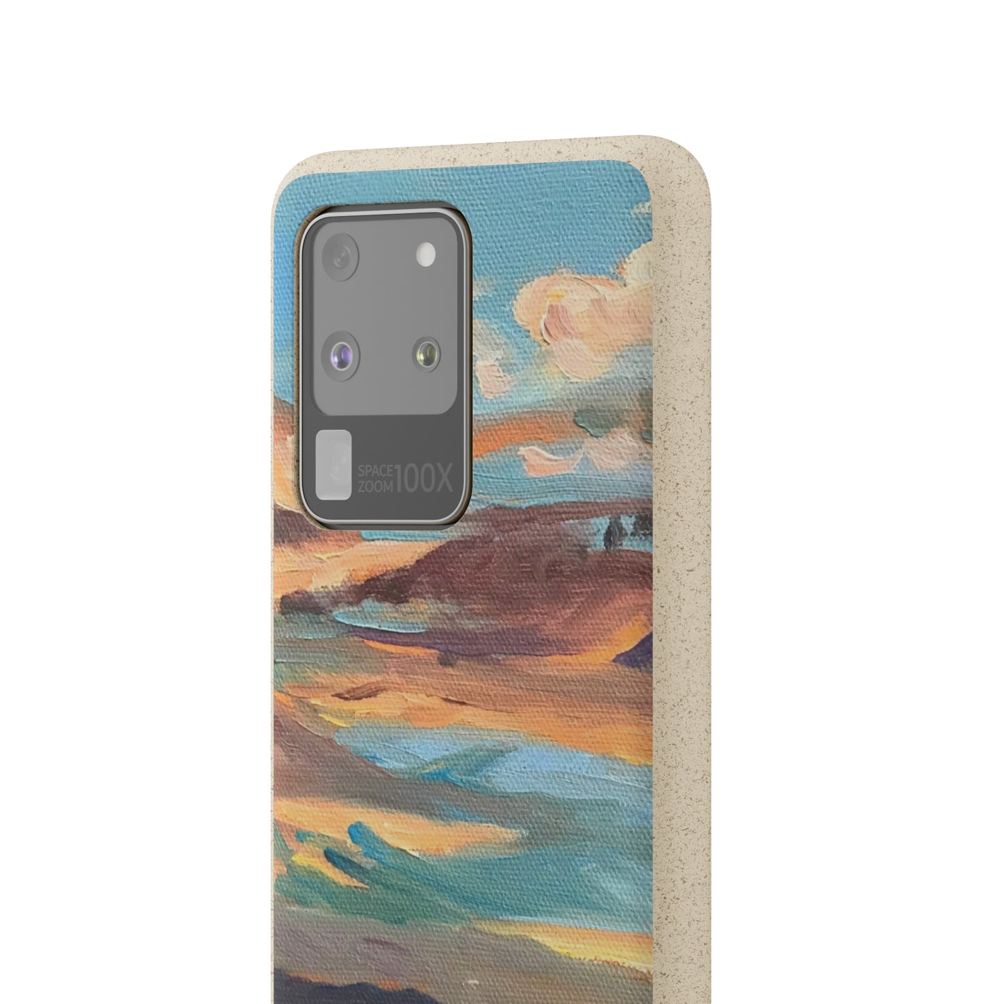 Biodegradable Phone Case with 'Fall Sky' Landscape Original Artwork by Barbara Cleary