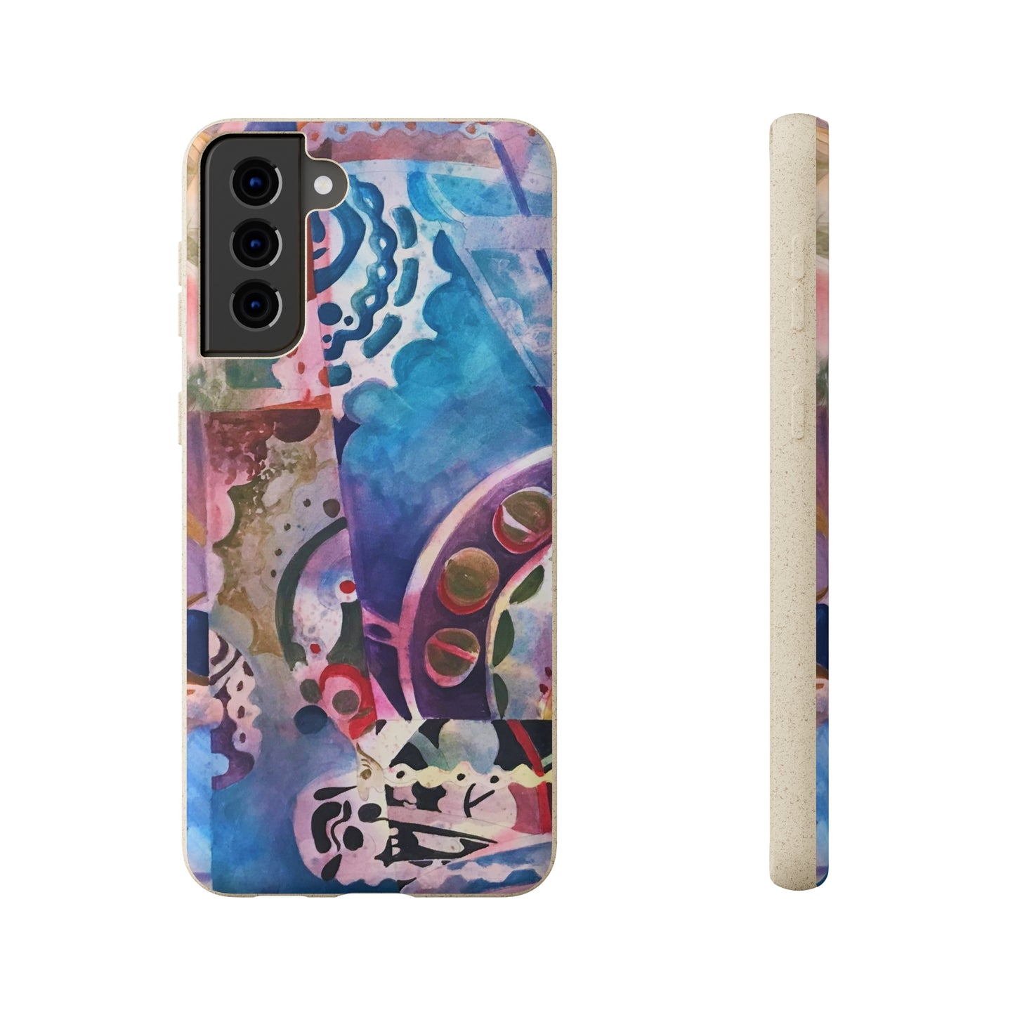 Biodegradable Phone Case with 'Kaleidoscope' Abstract Original Artwork by Barbara Cleary