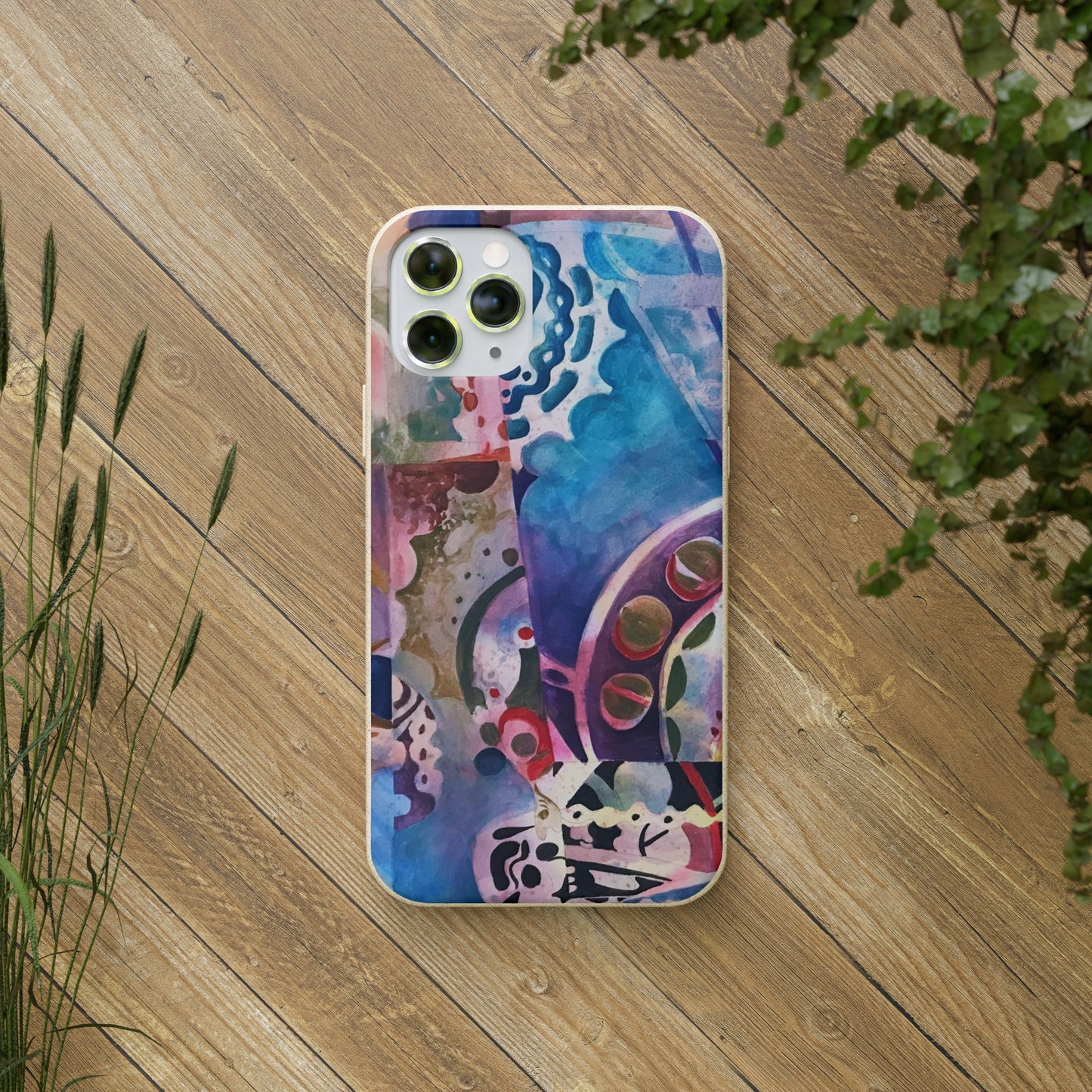 Biodegradable Phone Case with 'Kaleidoscope' Abstract Original Artwork by Barbara Cleary