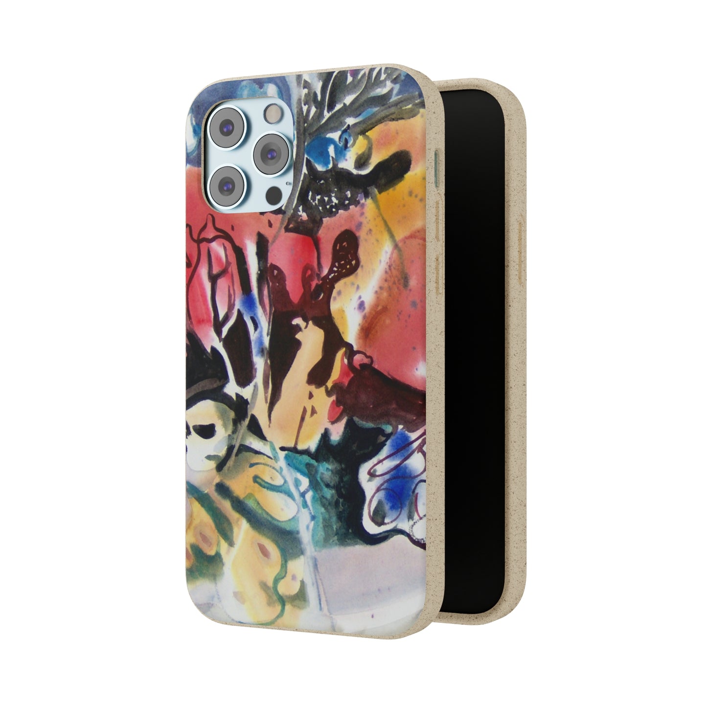 Biodegradable Phone Case with 'Floral Fantasy' Abstract Original Artwork by Barbara Cleary